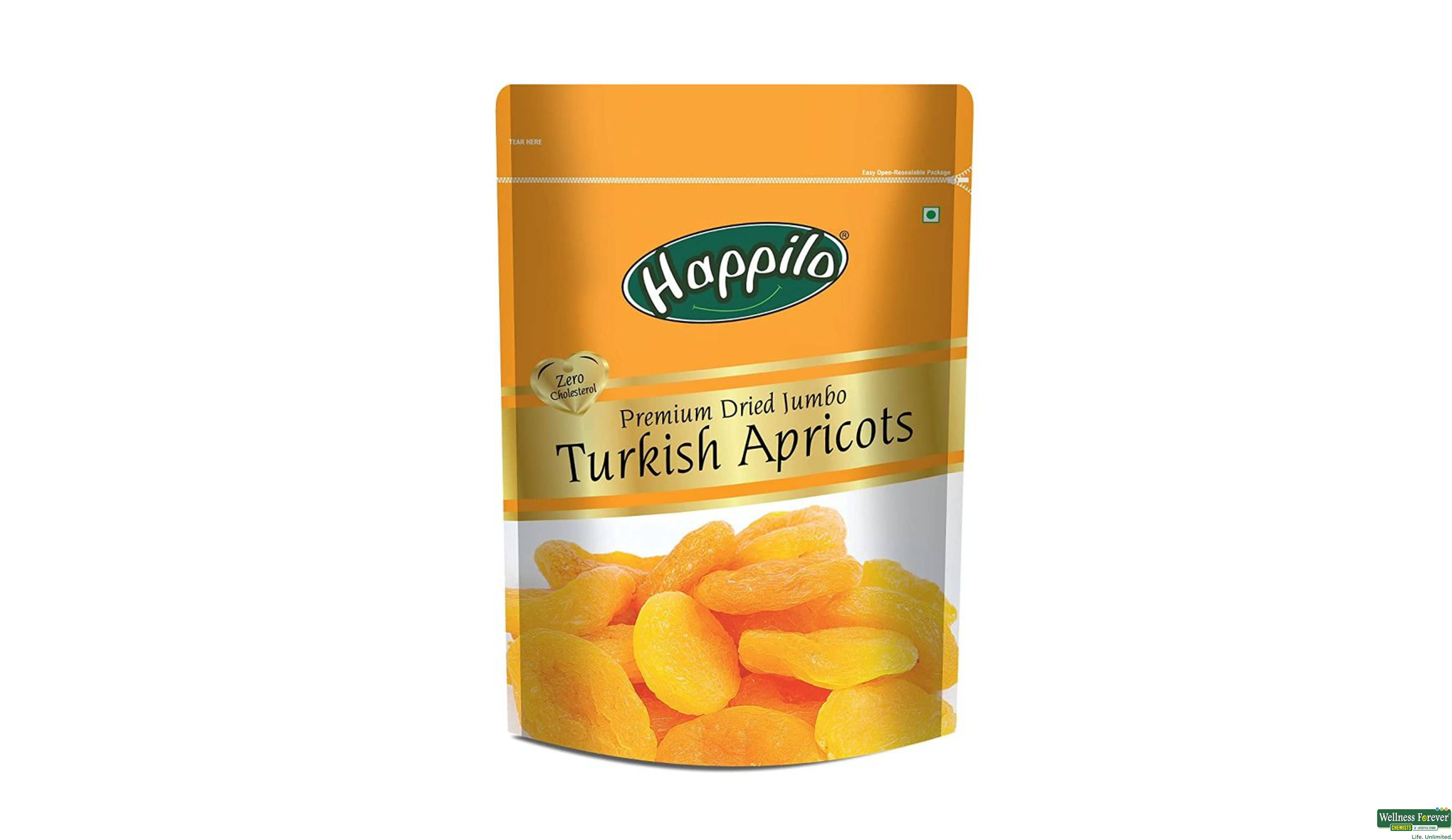 HAPPILO APRICOTS PREMIUM TURKISH 200GM- 1, 200GM, 