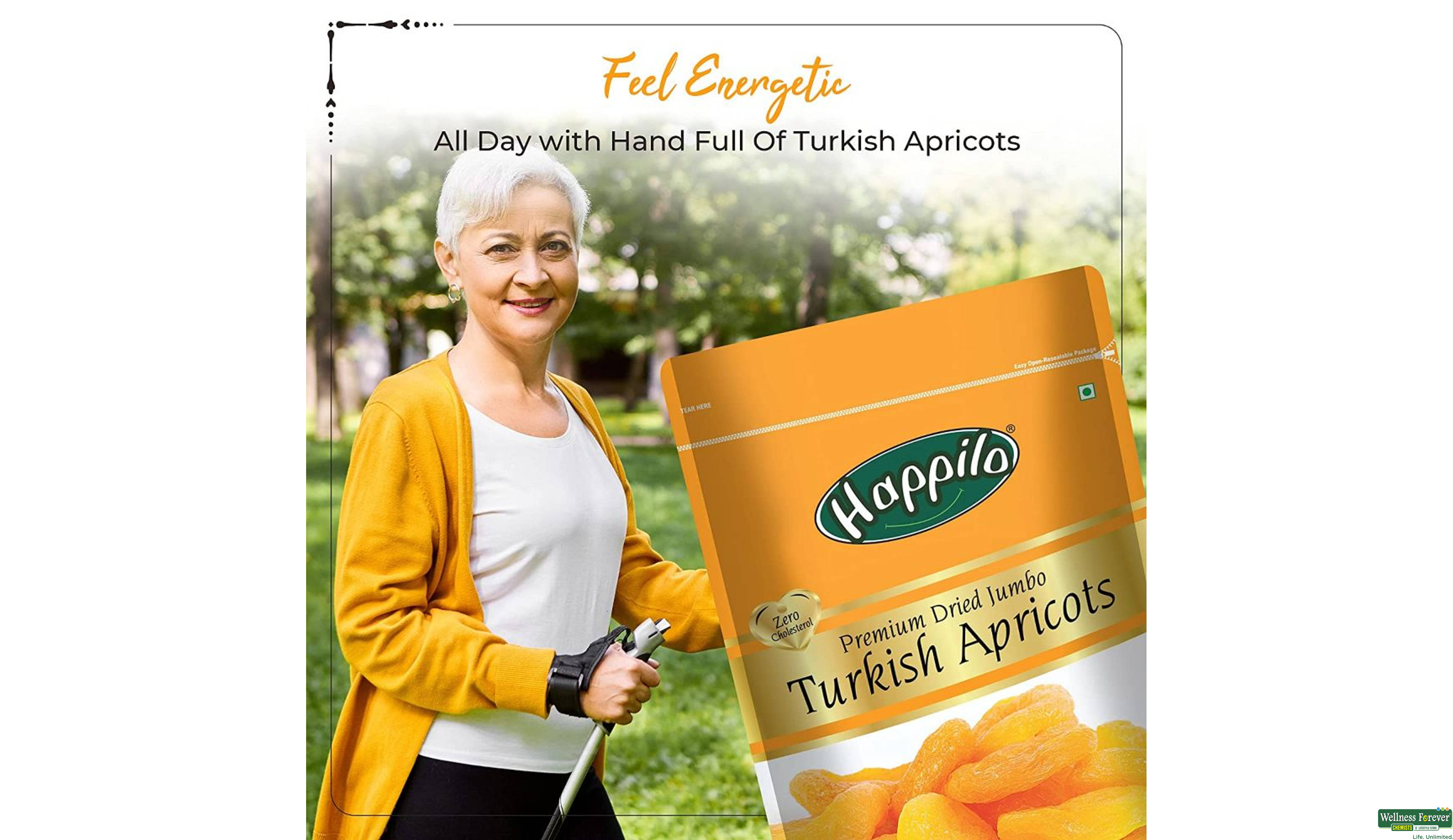 HAPPILO APRICOTS PREMIUM TURKISH 200GM- 7, 200GM, 