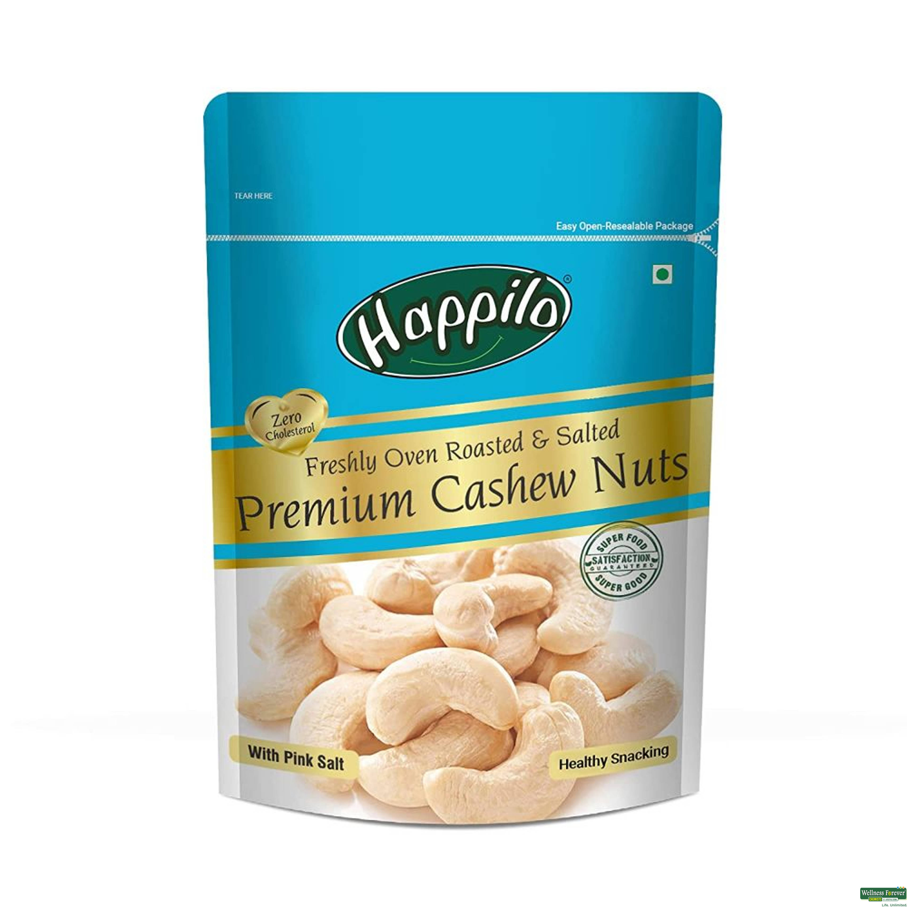 HAPPILO CASHEWS TOASTED/SALTED 200GM-image