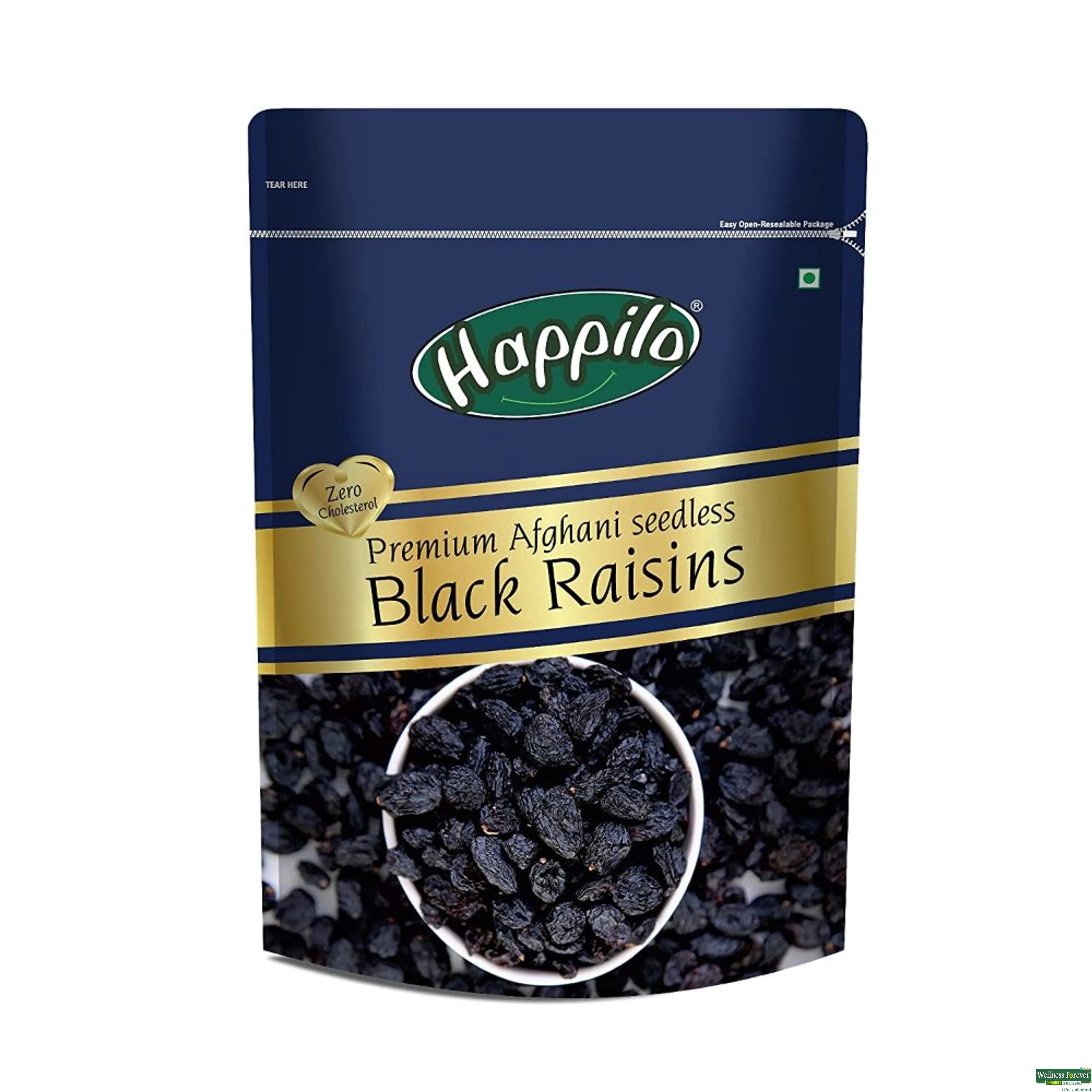 HAPPILO RASISINS AFGHANI BLACK 250GM-image