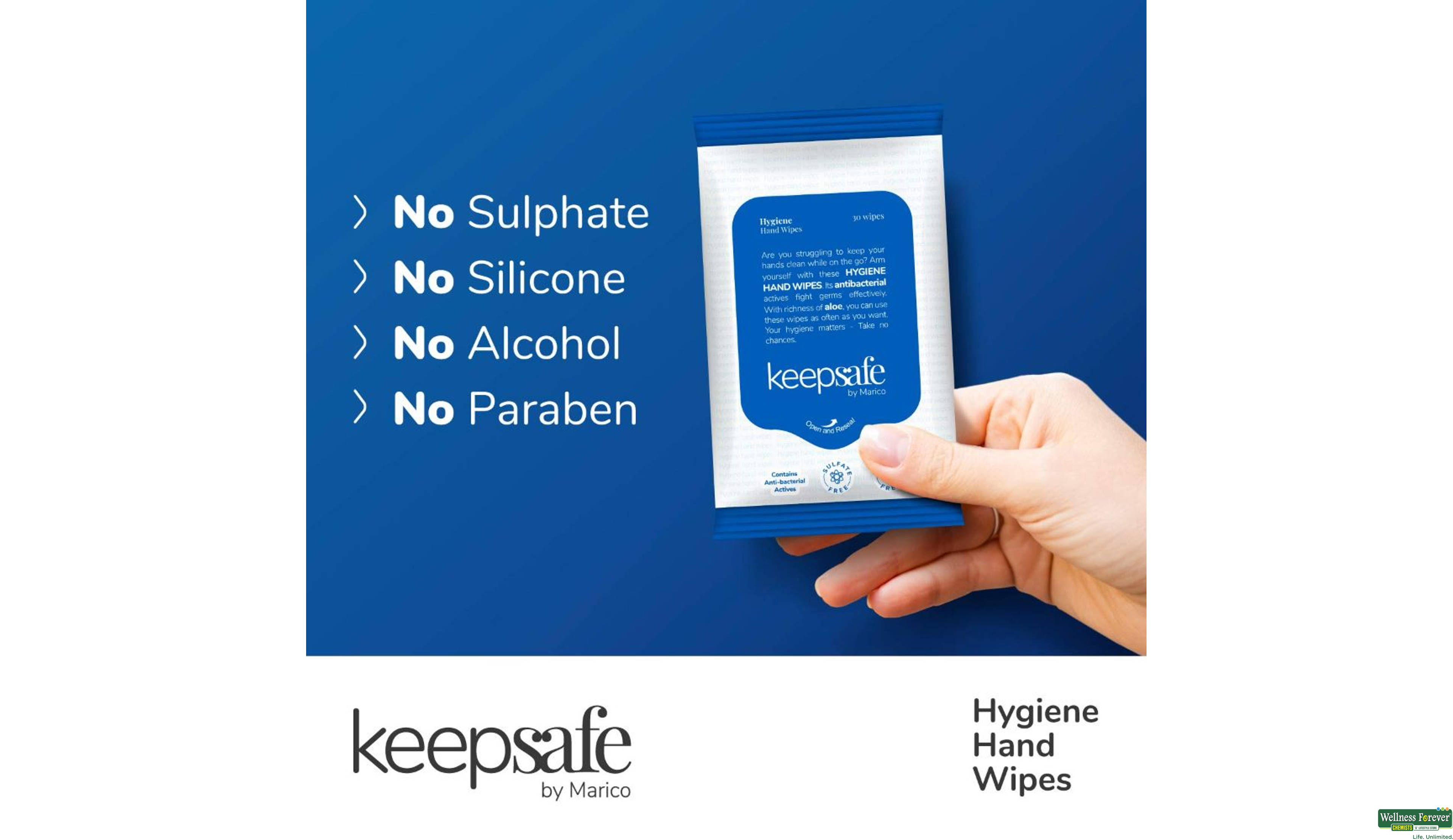 KEEPSAFE H/WIPES 30PC- 4, 30PC, 