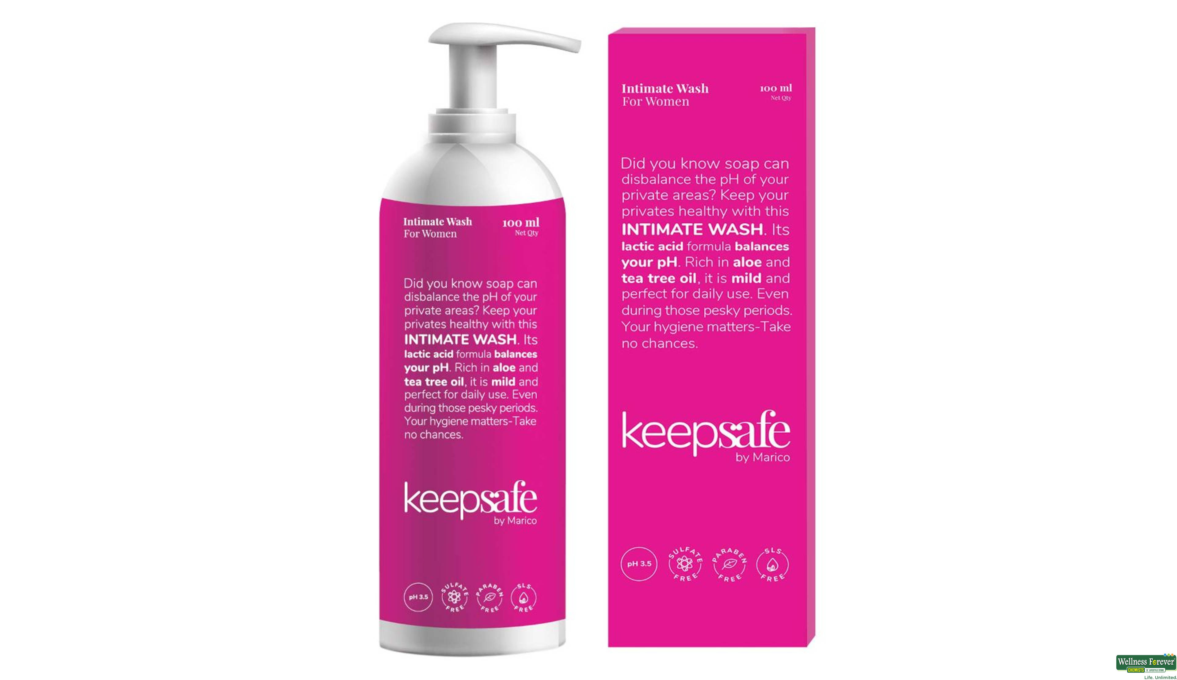 KEEPSAFE WASH WOMEN 100ML- 1, 100ML, 