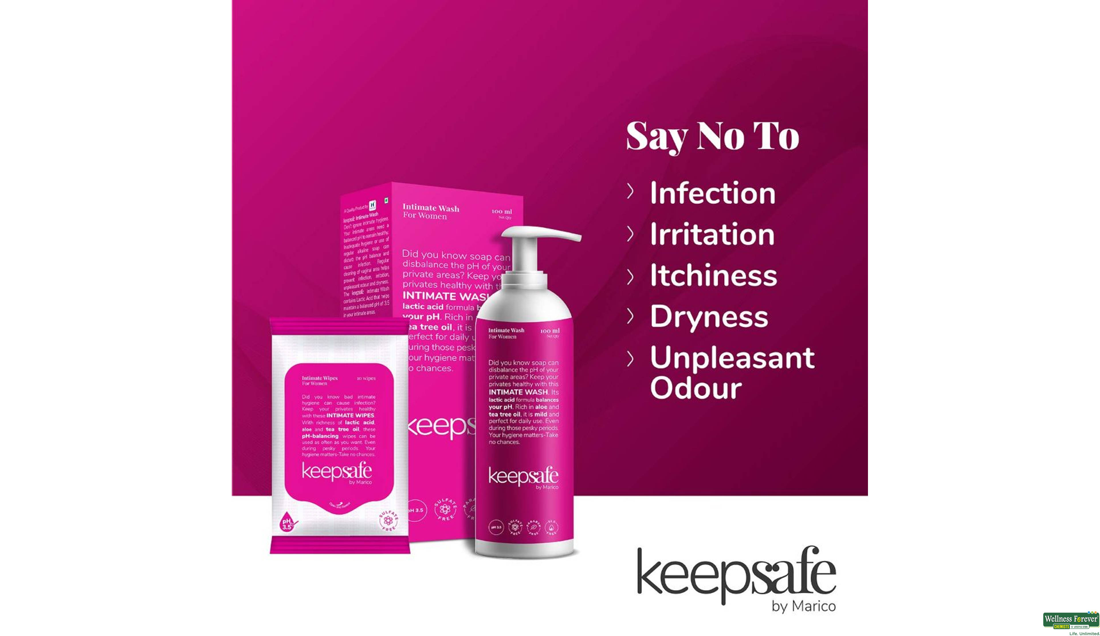 KEEPSAFE WASH WOMEN 100ML- 4, 100ML, 