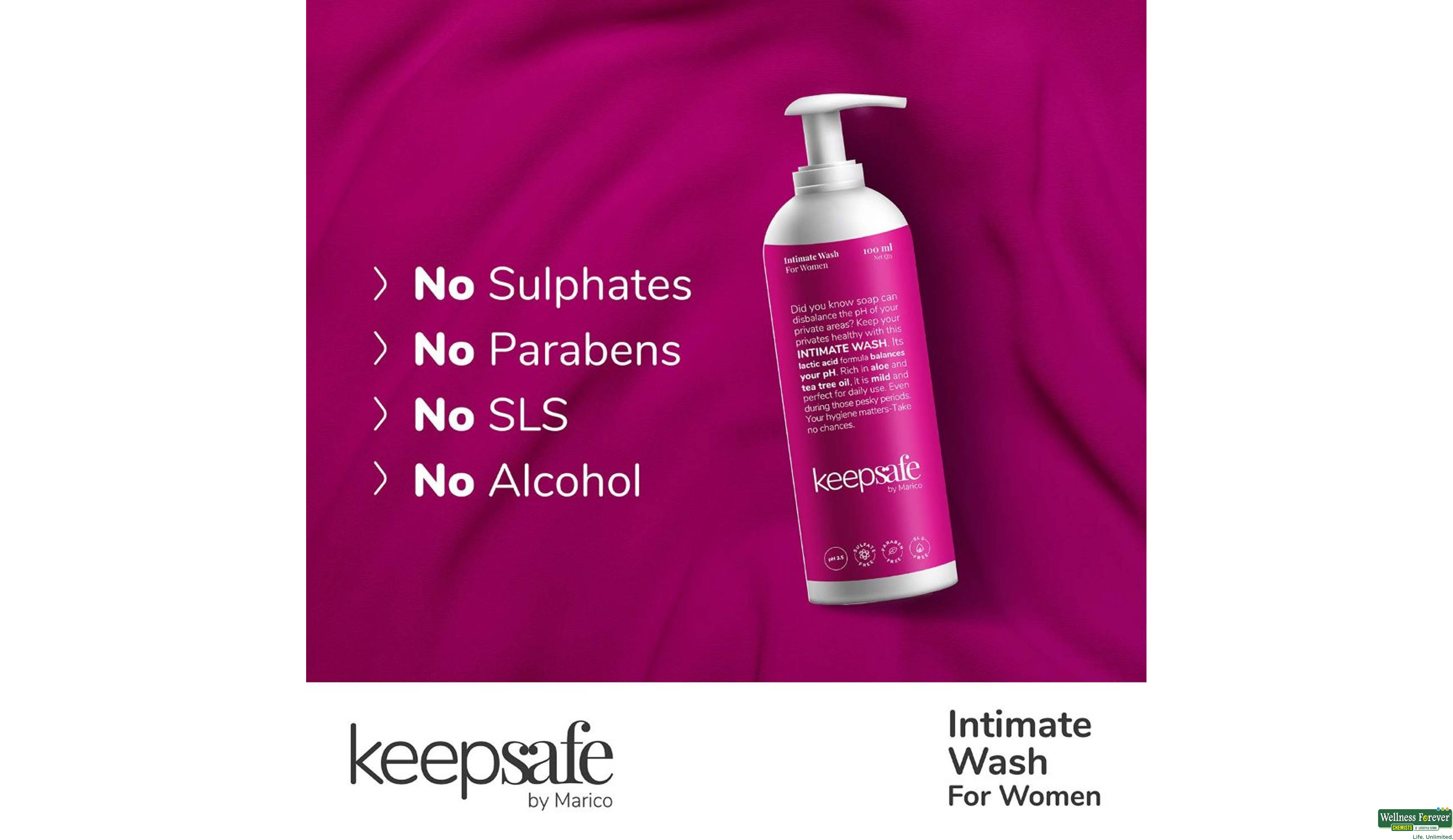 KEEPSAFE WASH WOMEN 100ML- 5, 100ML, 