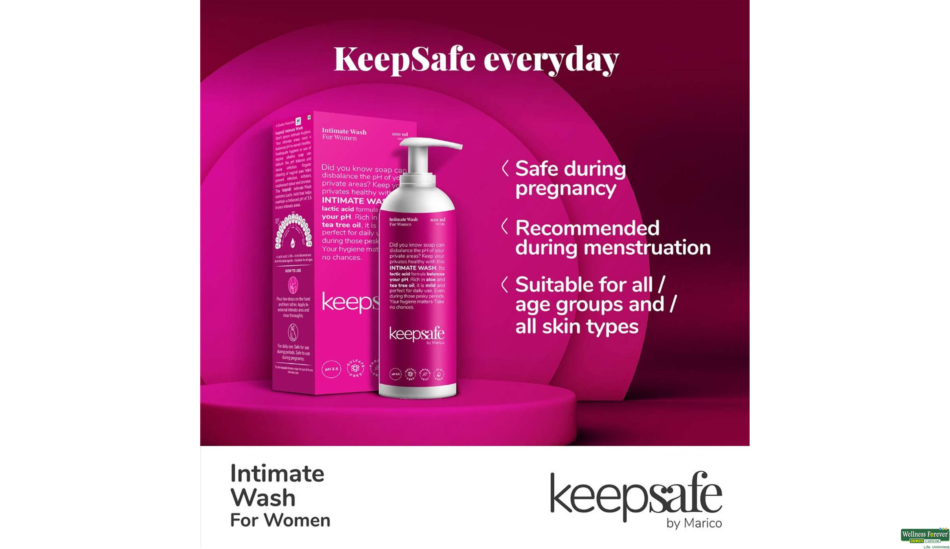 KEEPSAFE WASH WOMEN 100ML- 6, 100ML, 