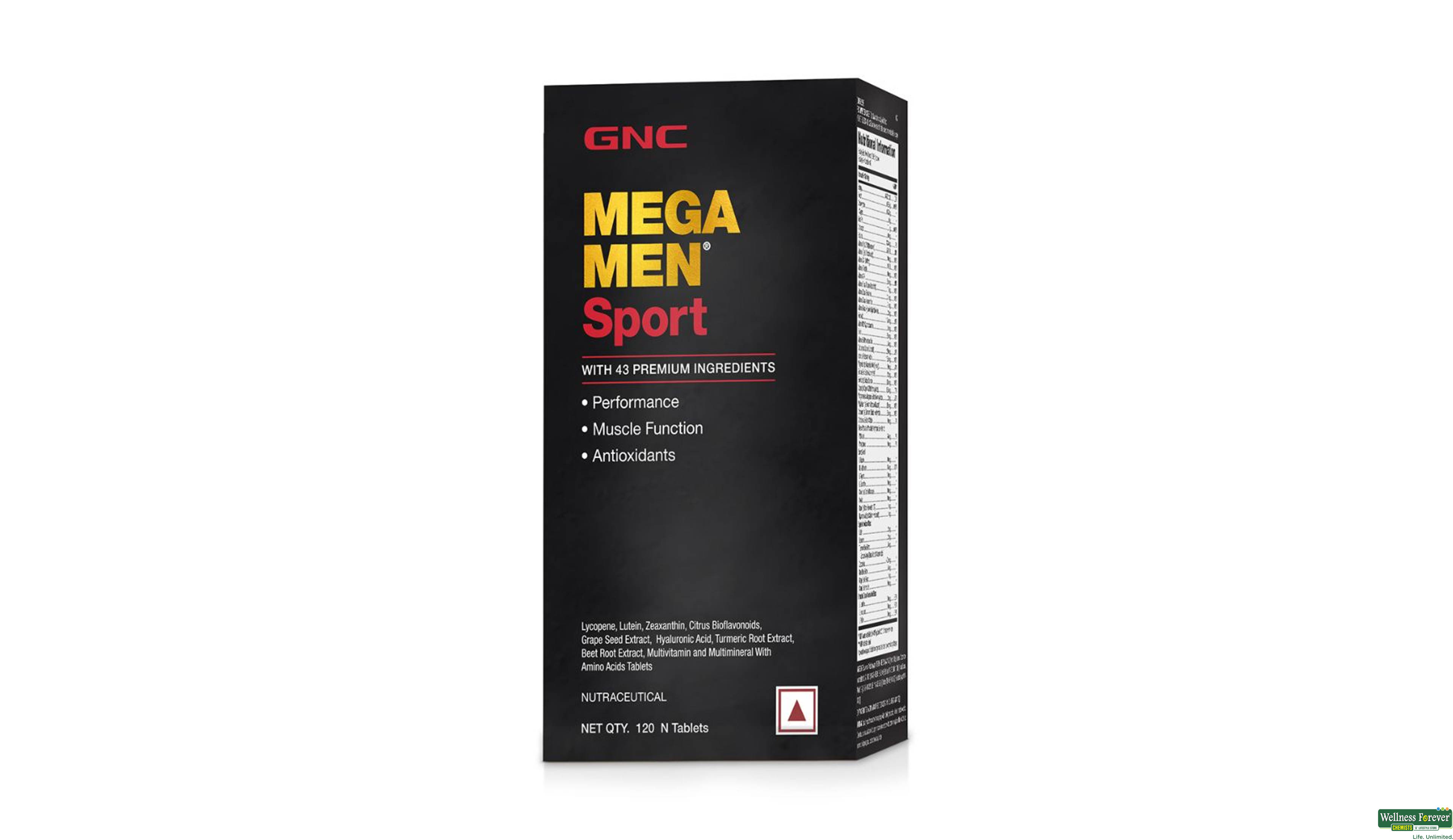 GNC MEGA MEN SPORTS 120CAP- 1, 120CAP, 