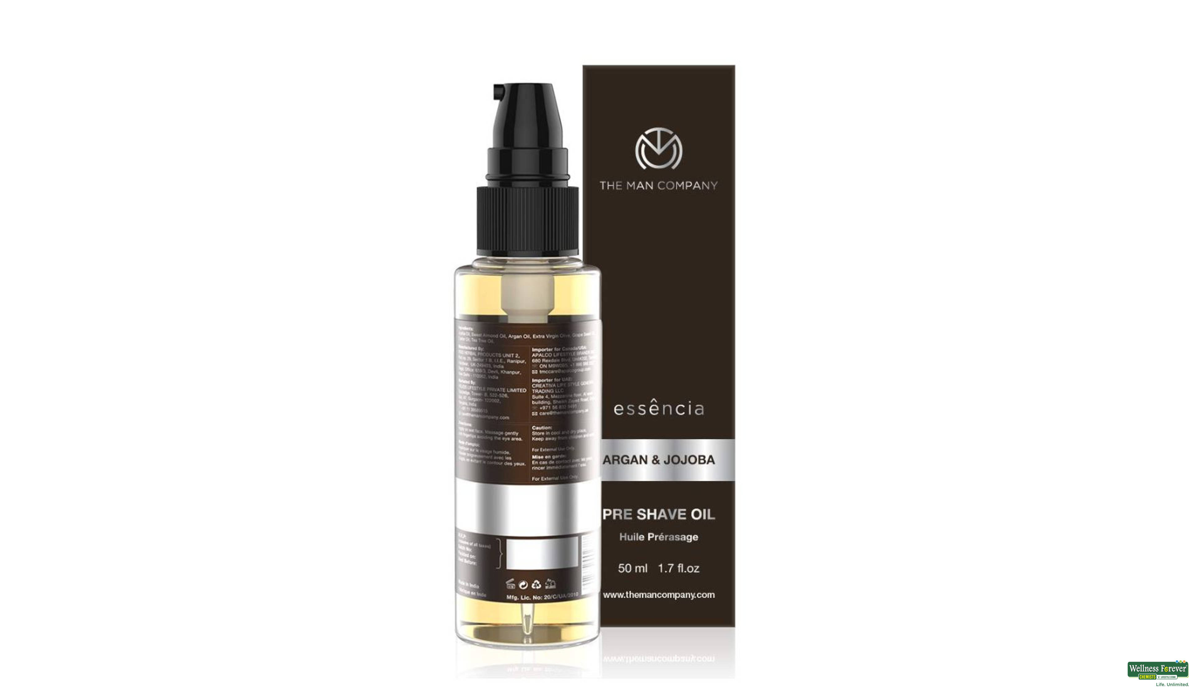 THE MAN PRE SHAVE OIL- ARGAN JOJOBA 50ML- 2, 50ML, null