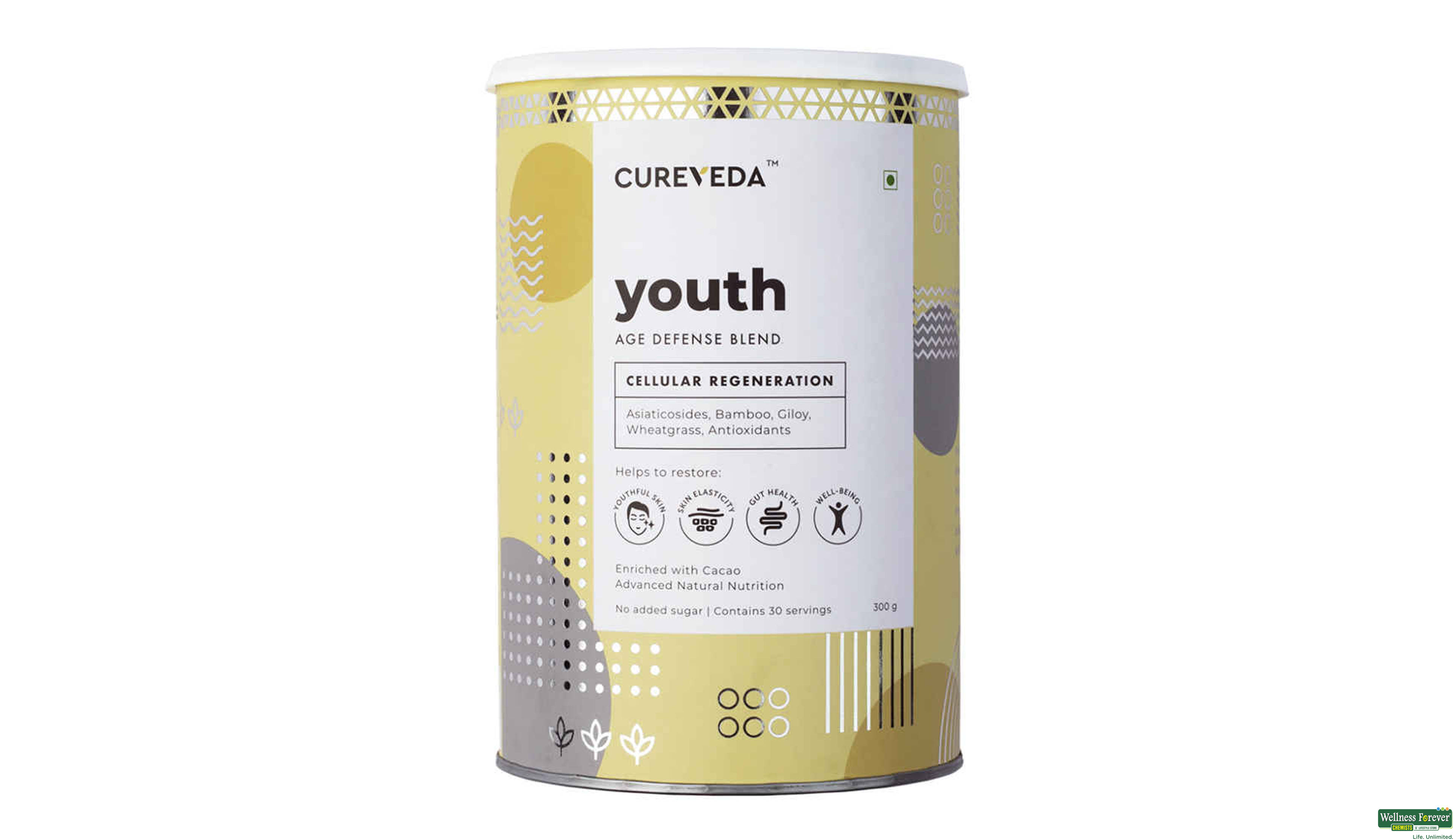 CUREVEDA YOUTH ANTI-AGING BLEND 300GM- 1, 300GM, 