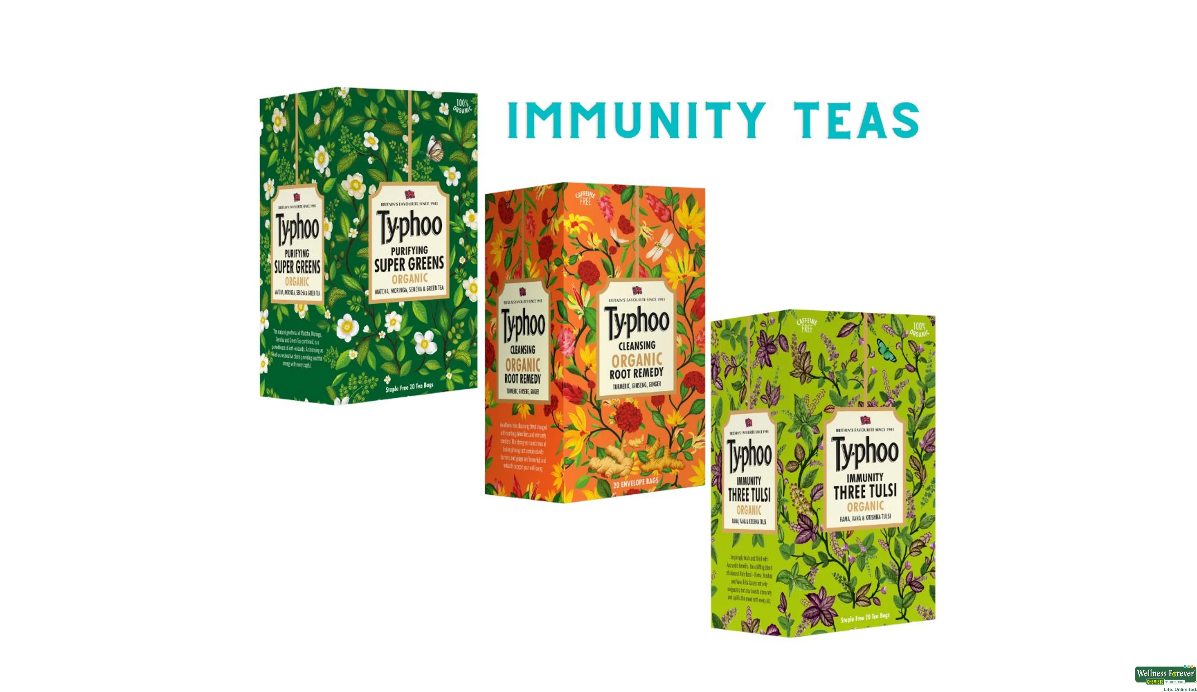 TY-PHOO GR/TEA ORGANIC IMMUNIT 1PC- 1, 1PC, null