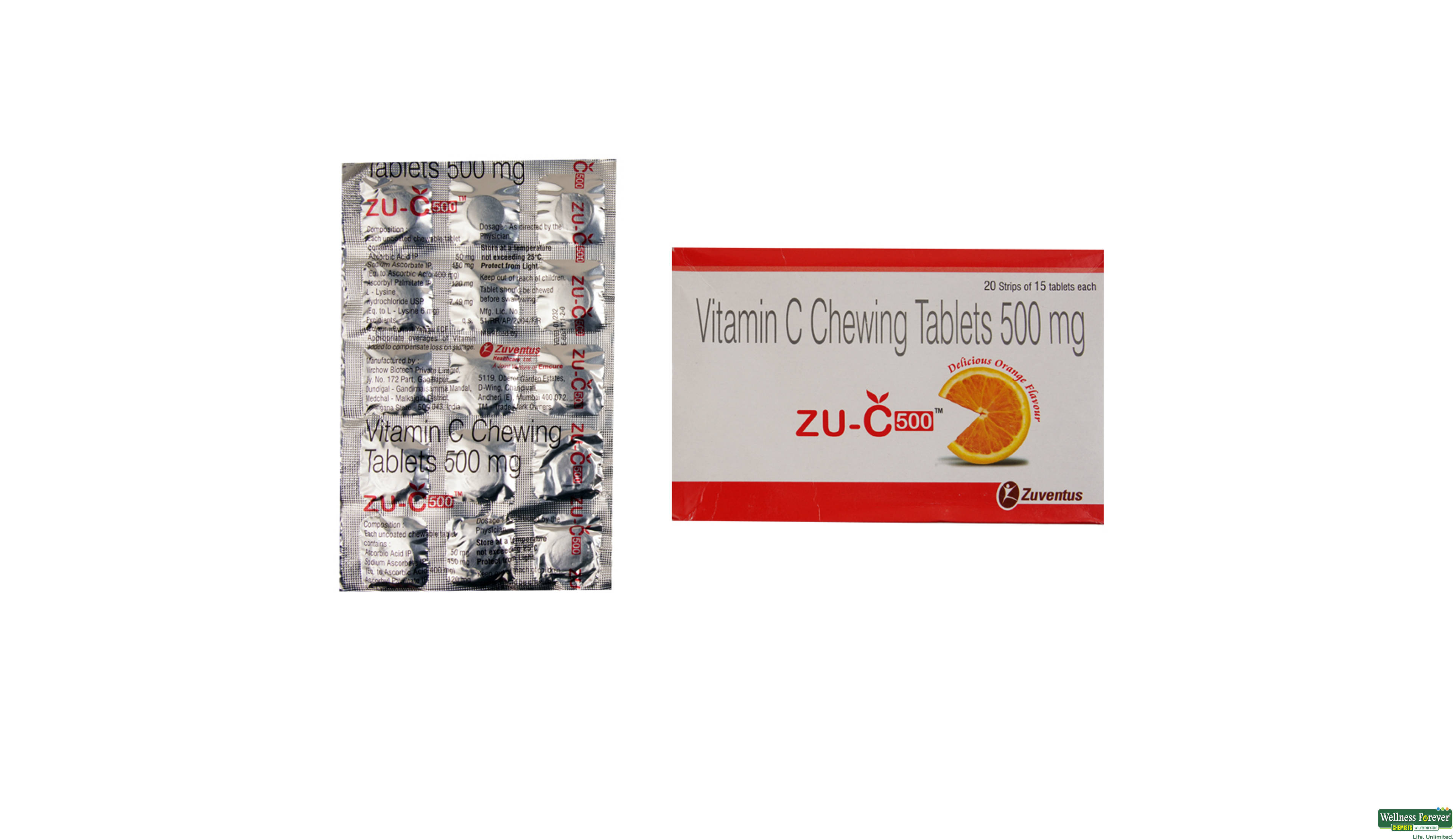 ZU-C CHEW 500MG 15TAB- 1, 15TAB, 