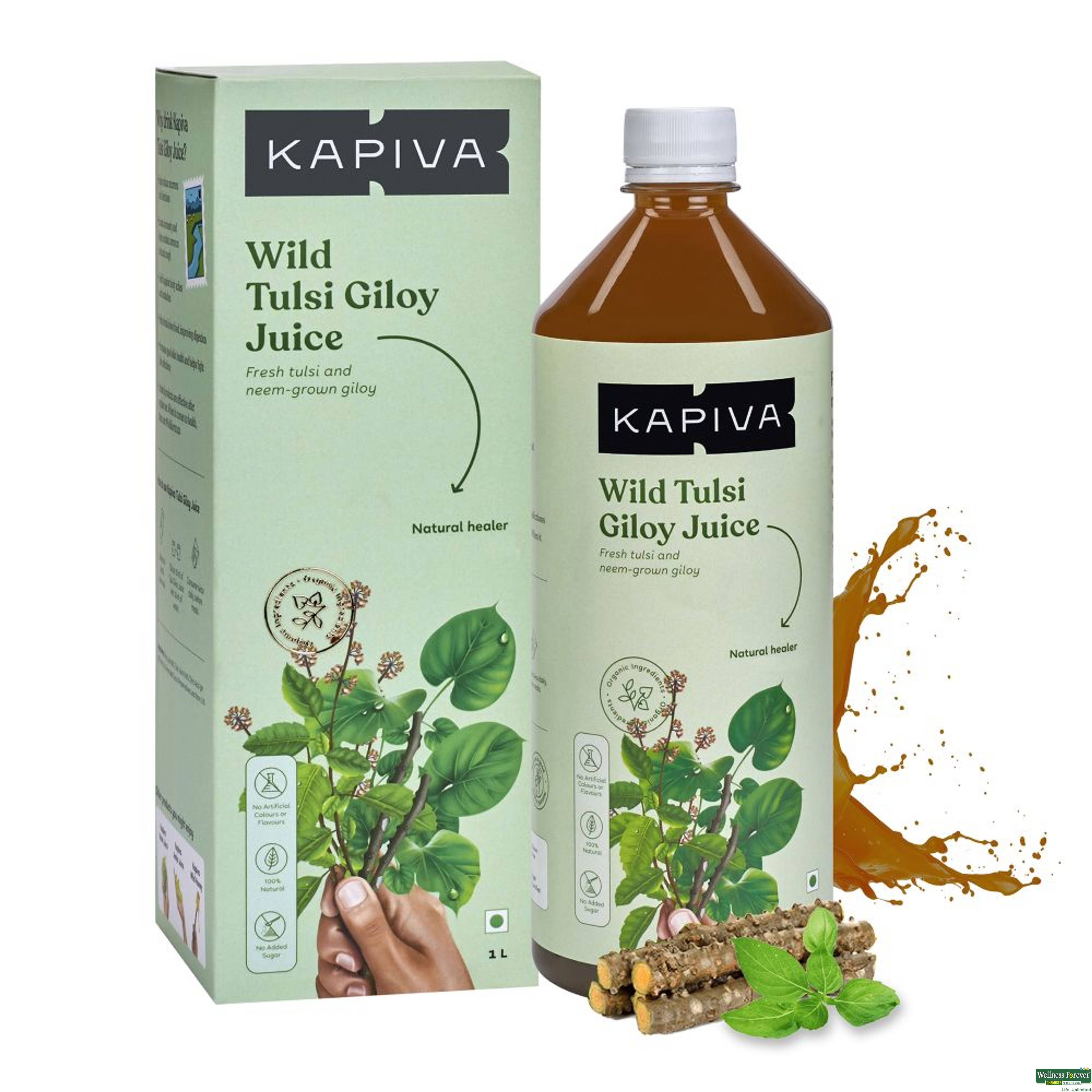 Kapiva Tulsi Giloy Juice, 1 ltr-image