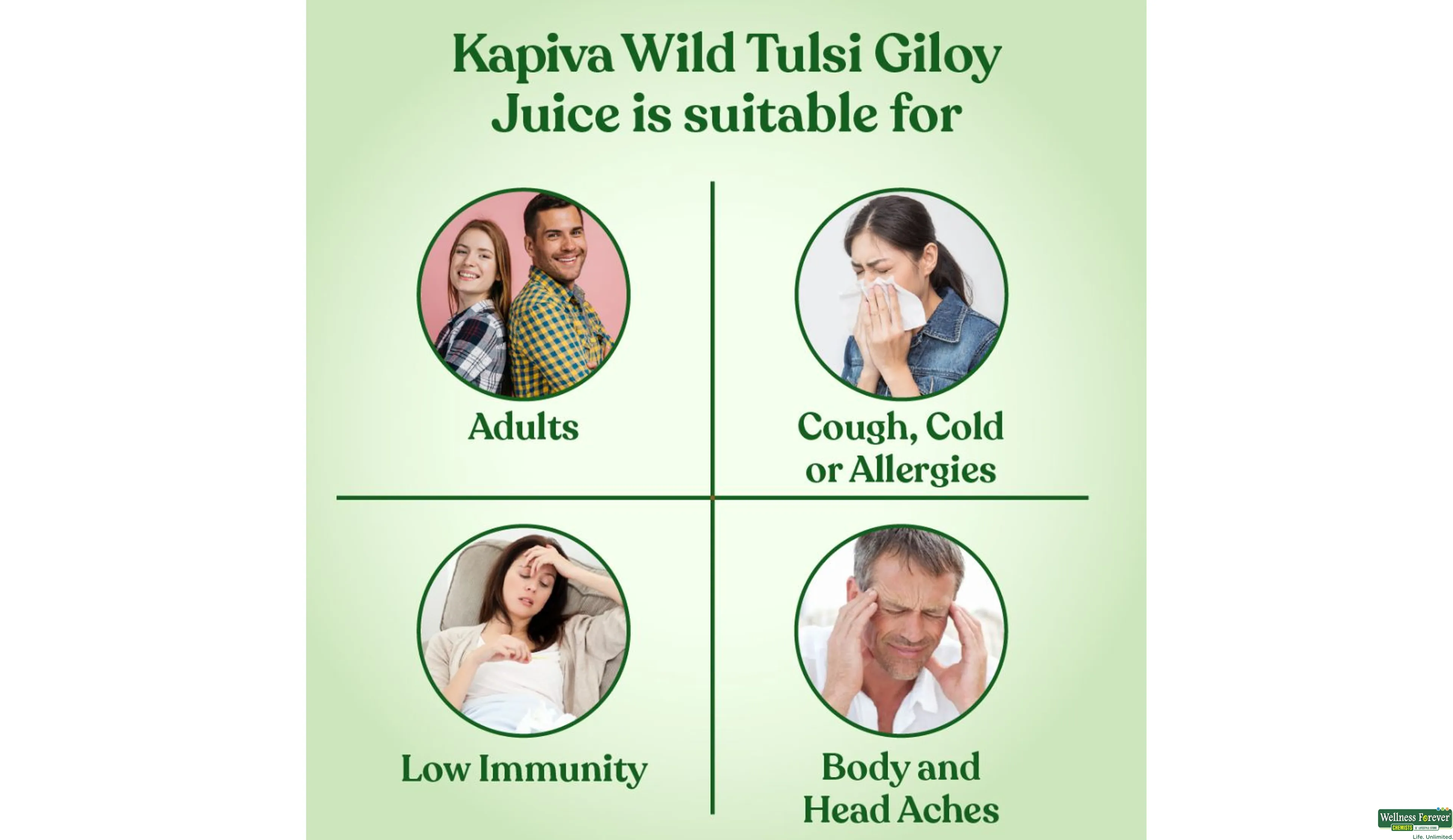 KAPIVA JUICE TULSI GILOY 1LTR- 12, 1LTR, 