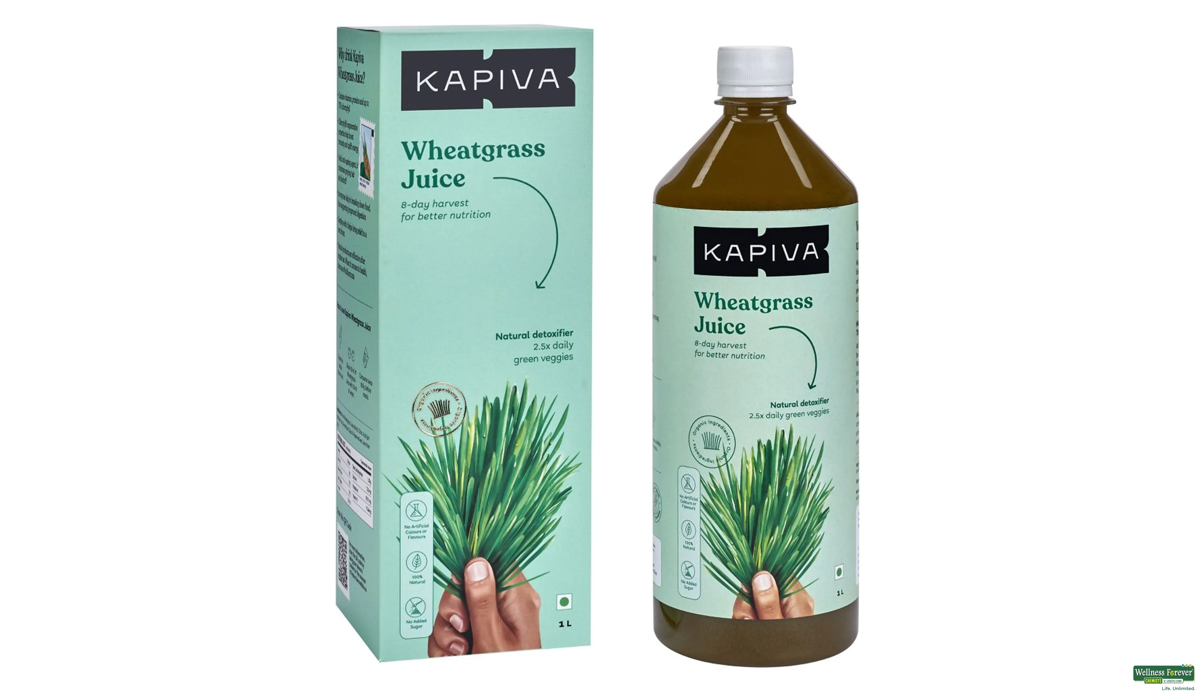 KAPIVA JUICE WHEATGRASS 1LTR- 4, 1LTR, 