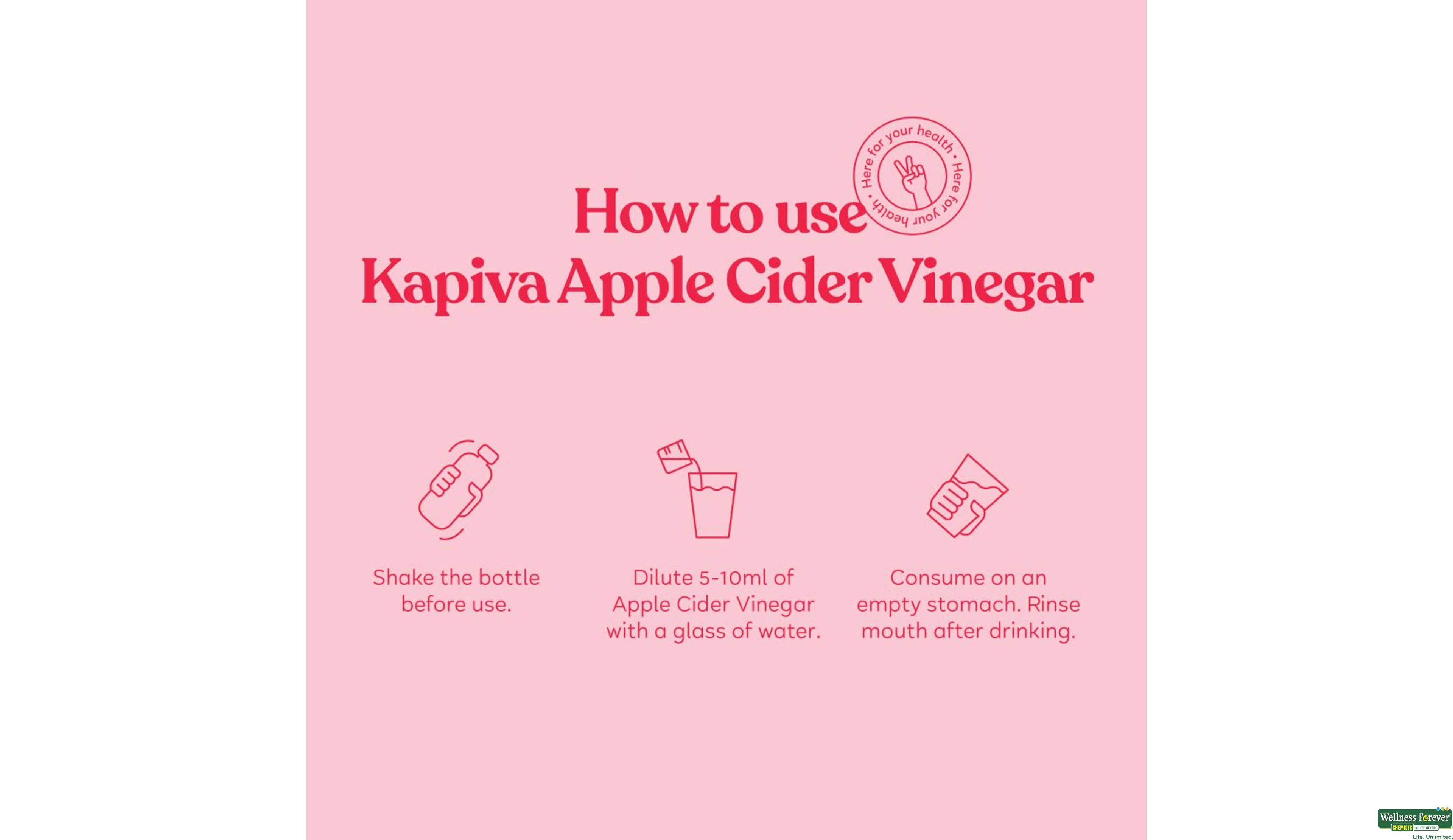 KAPIVA APPLE CIDER VINEGAR 500ML- 7, 500ML, 