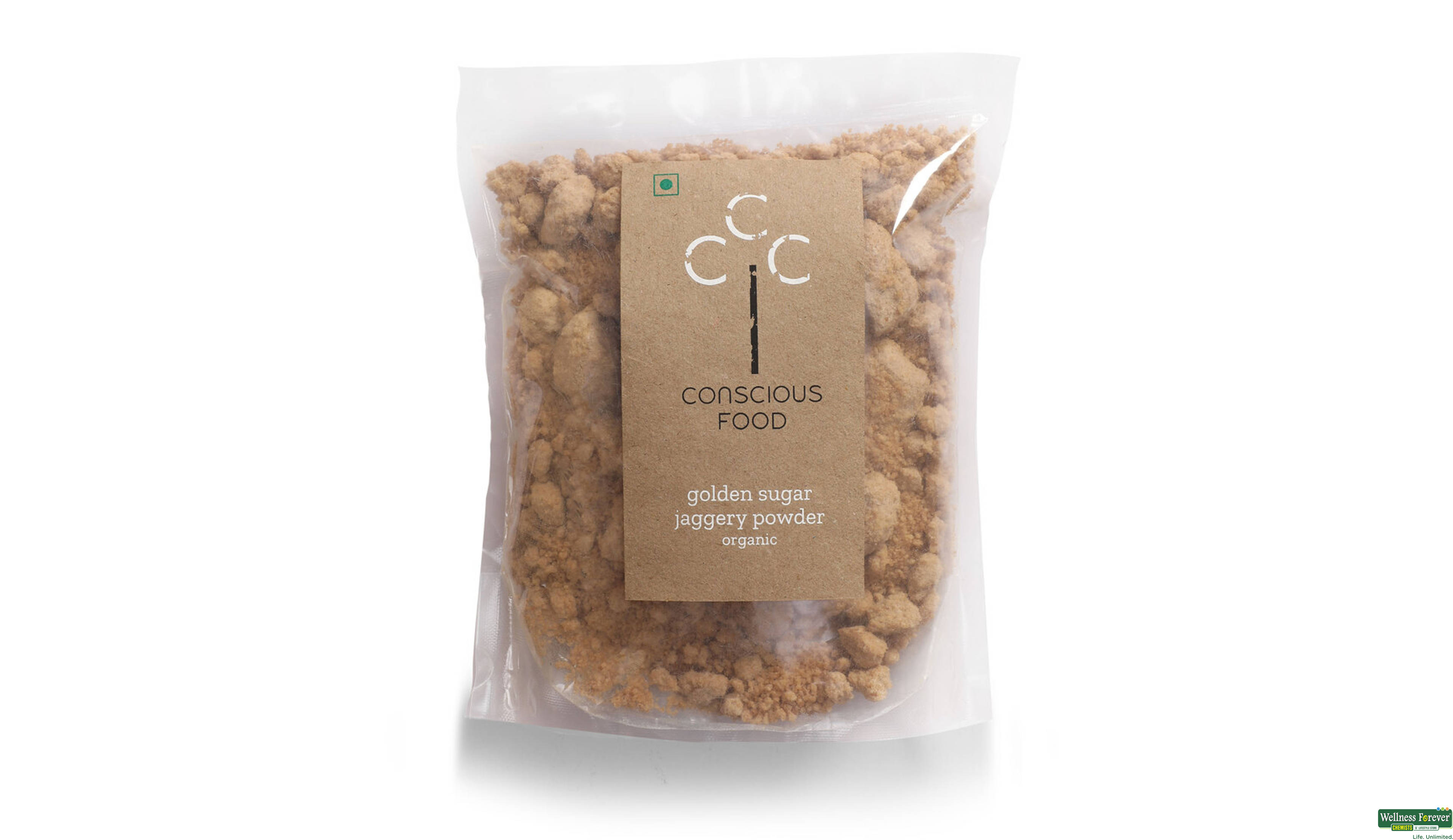 CONSCIOUS FOOD GOLDEN SUGAR 500GM- 1, 500GM, 