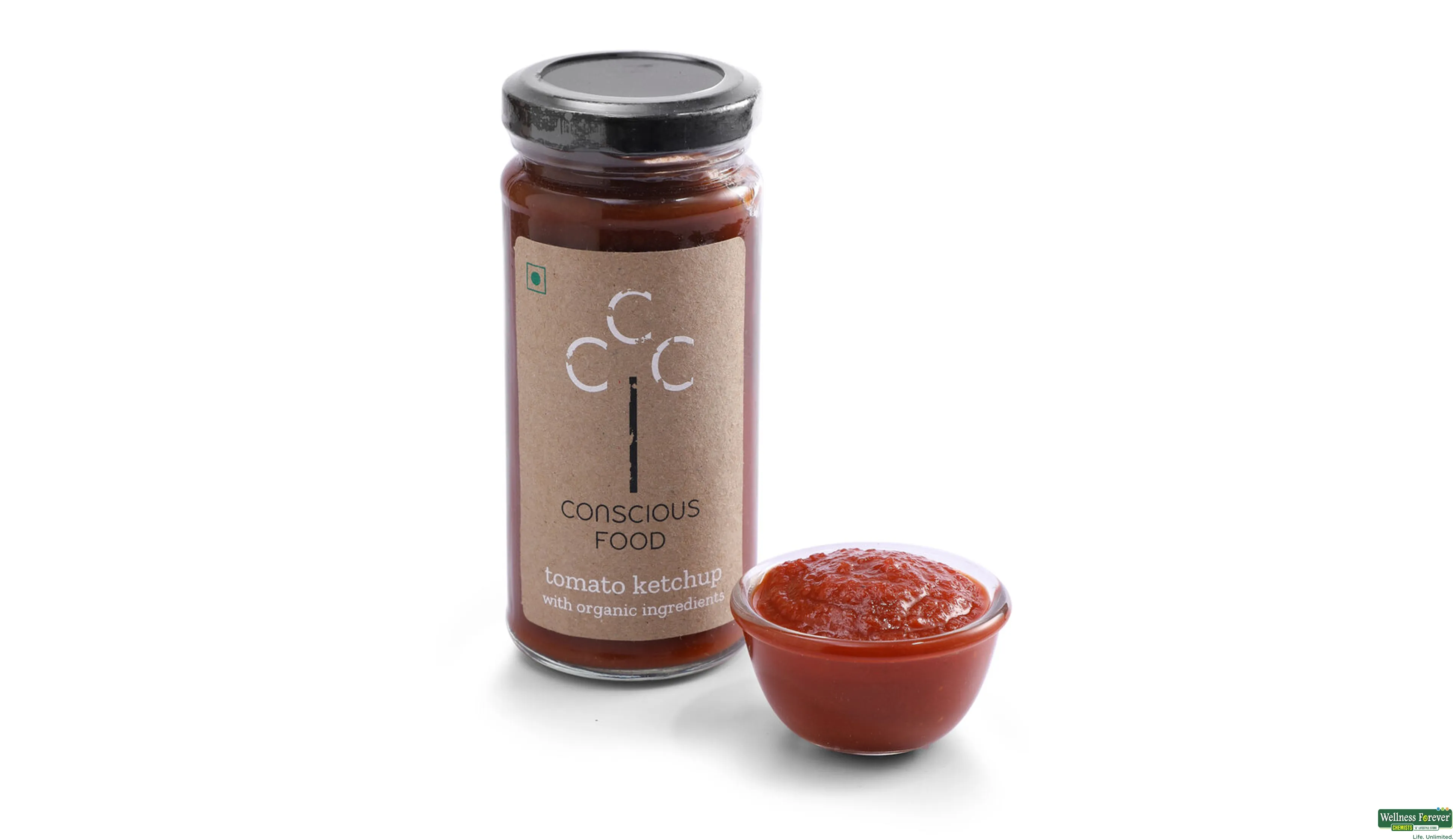 CONSCIOUS FOOD TOMATO KETCHUP 250GM- 5, 250GM, 