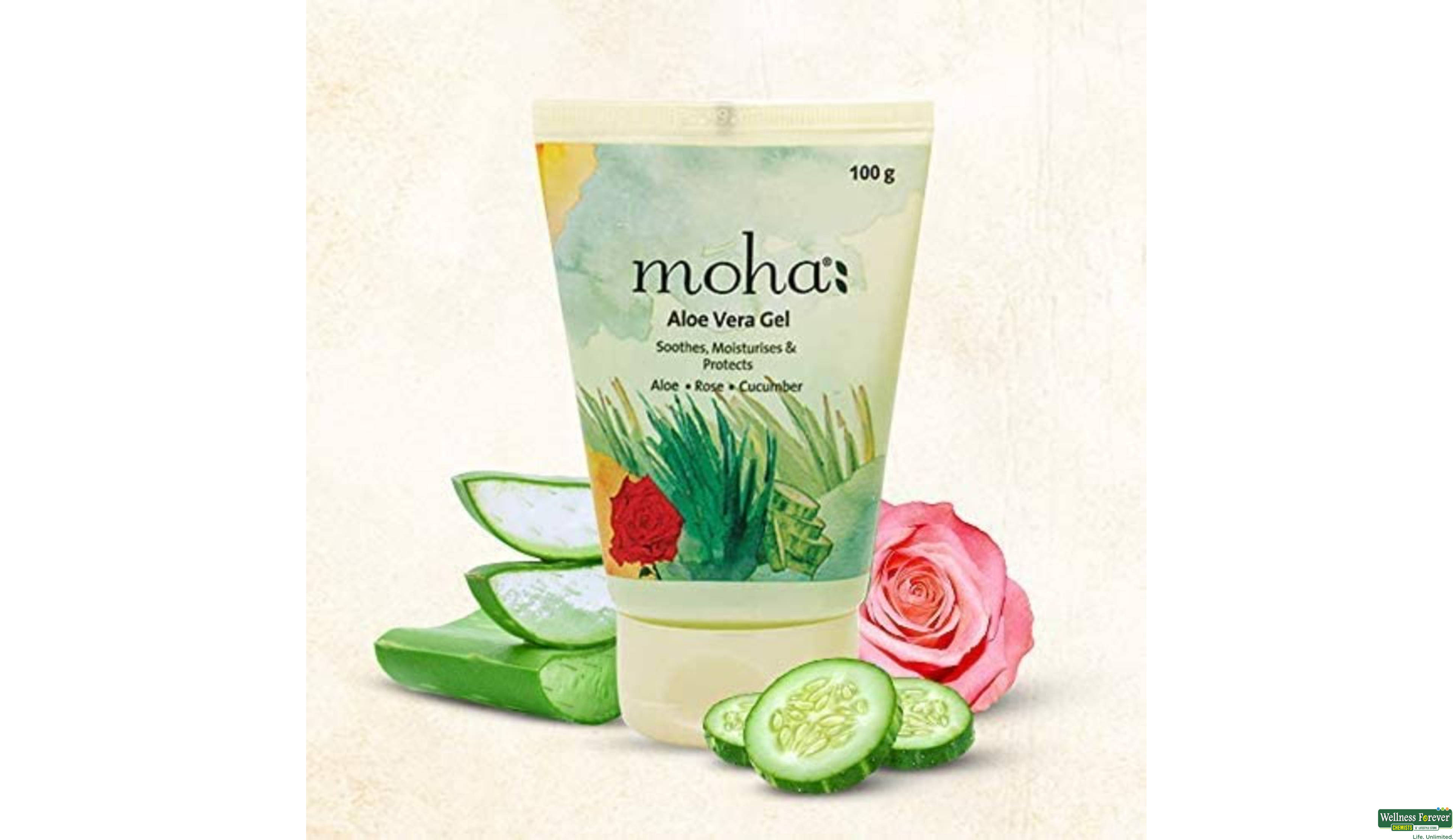 MOHA GEL ALOE VERA 100ML- 2, 100ML, 