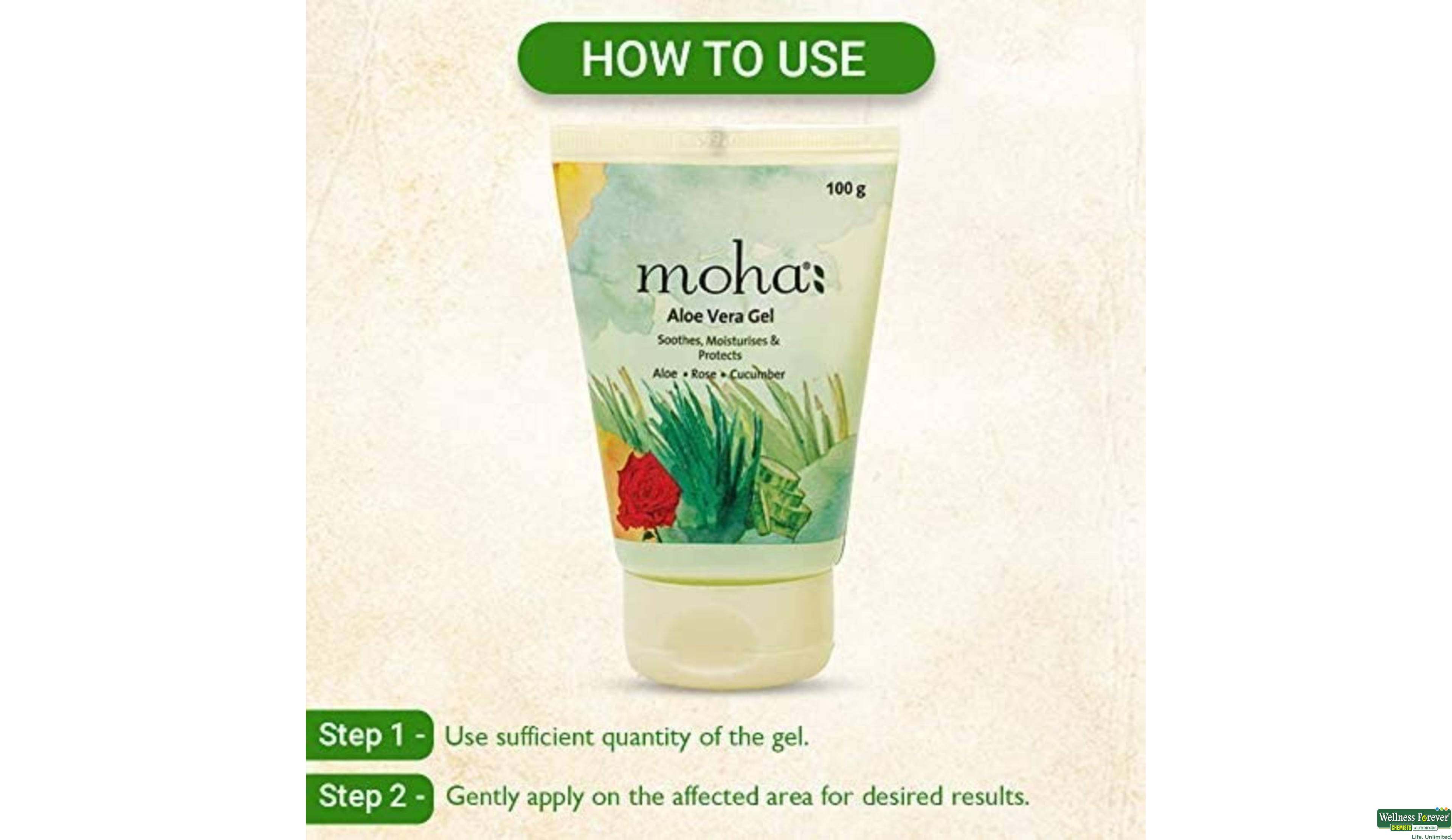 MOHA GEL ALOE VERA 100ML- 3, 100ML, 