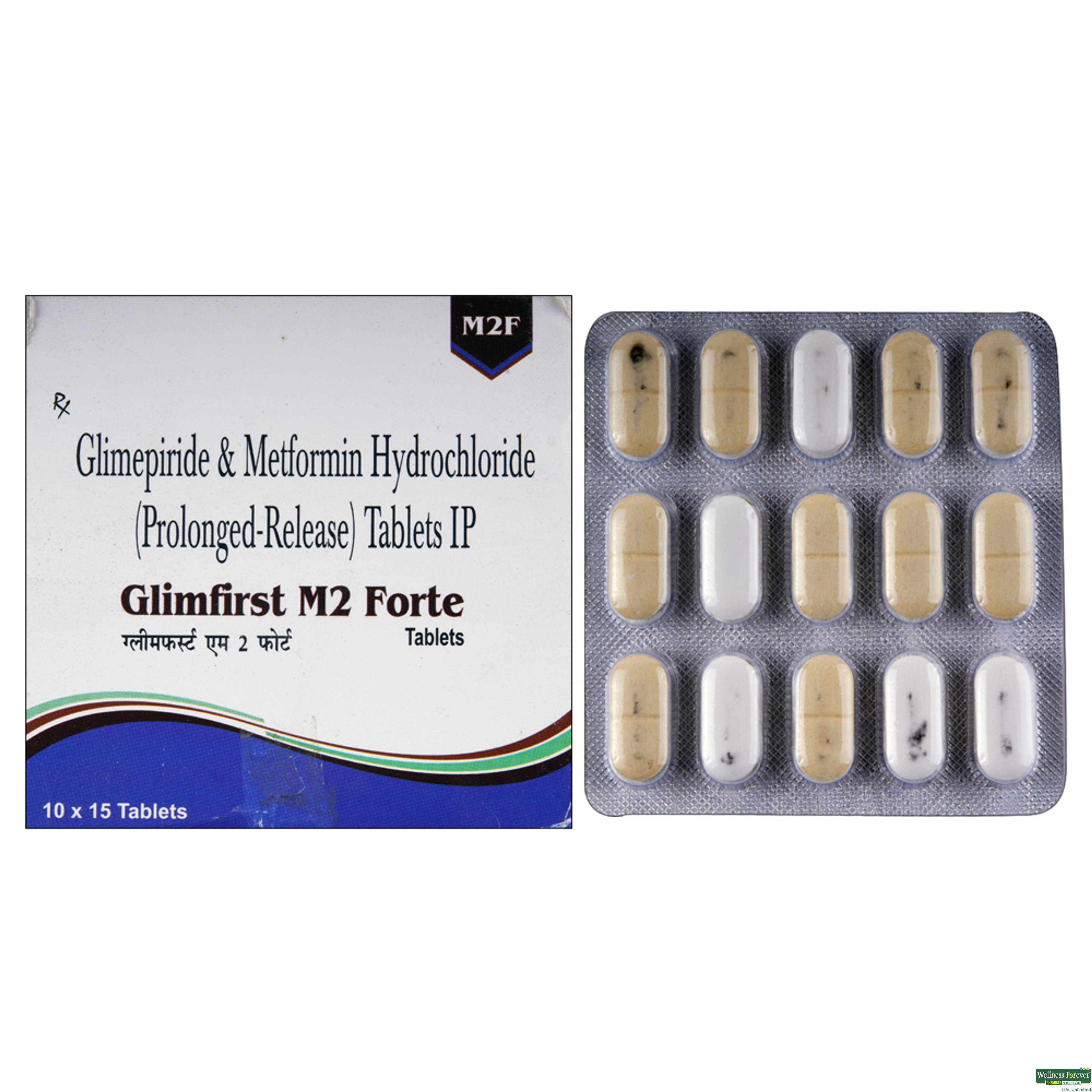 Glimfirst-M 2mg Forte 15 Tablets-image