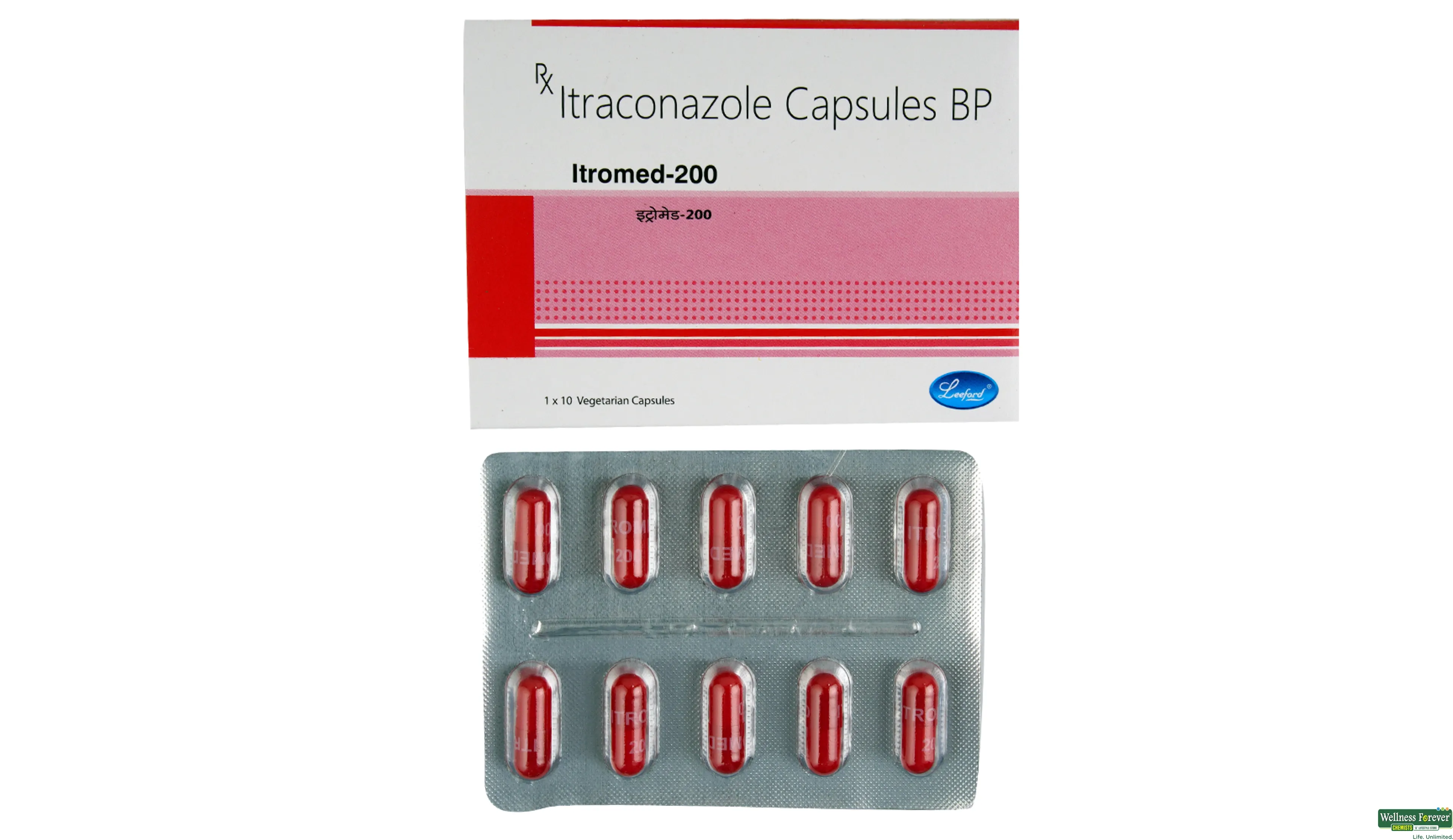 ITROMED 200MG 10CAP- 1, 10CAP, 