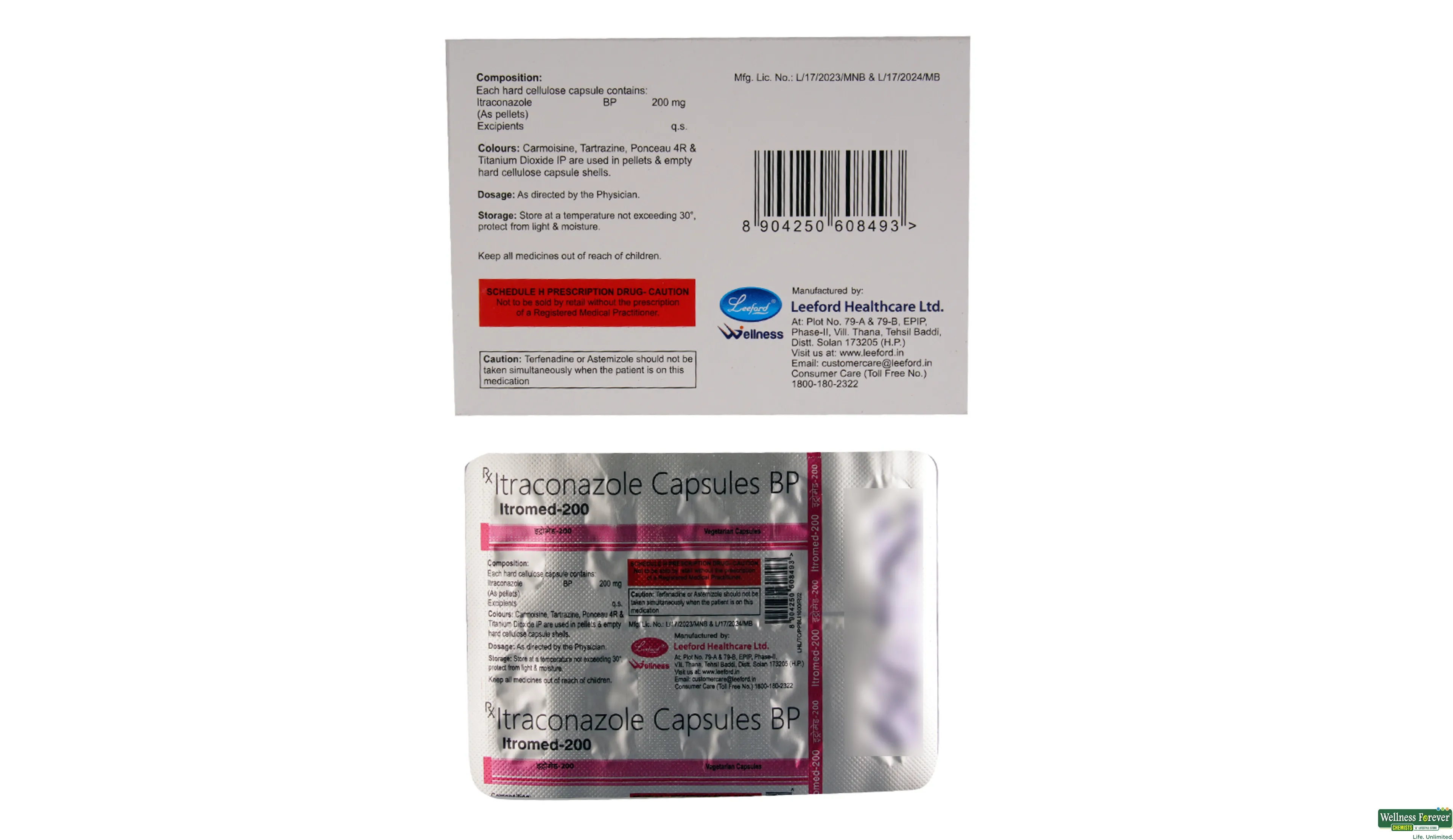 ITROMED 200MG 10CAP- 2, 10CAP, 