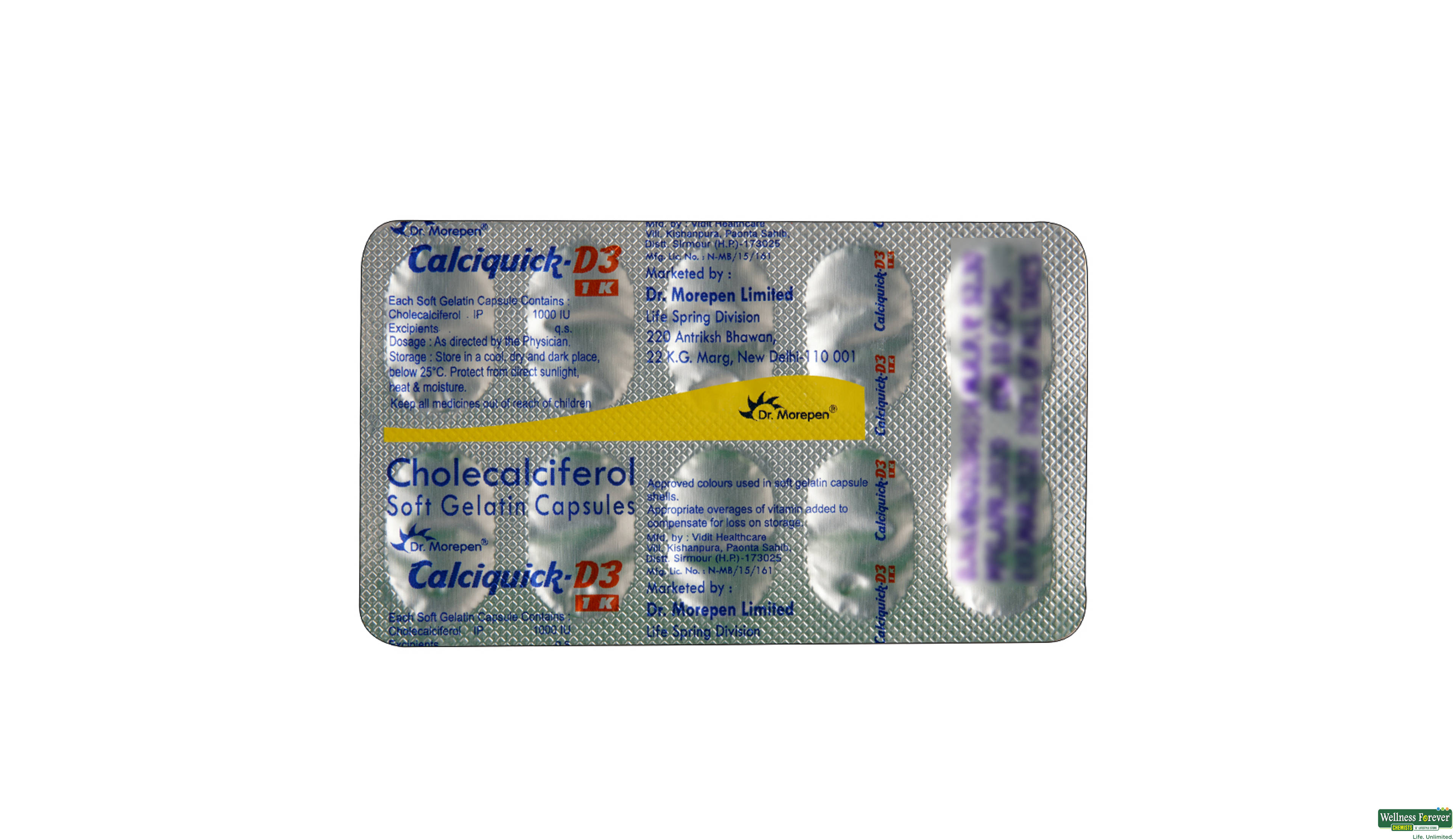 CALCIQUICK-D3 1K 10CAP- 2, 10CAP, 