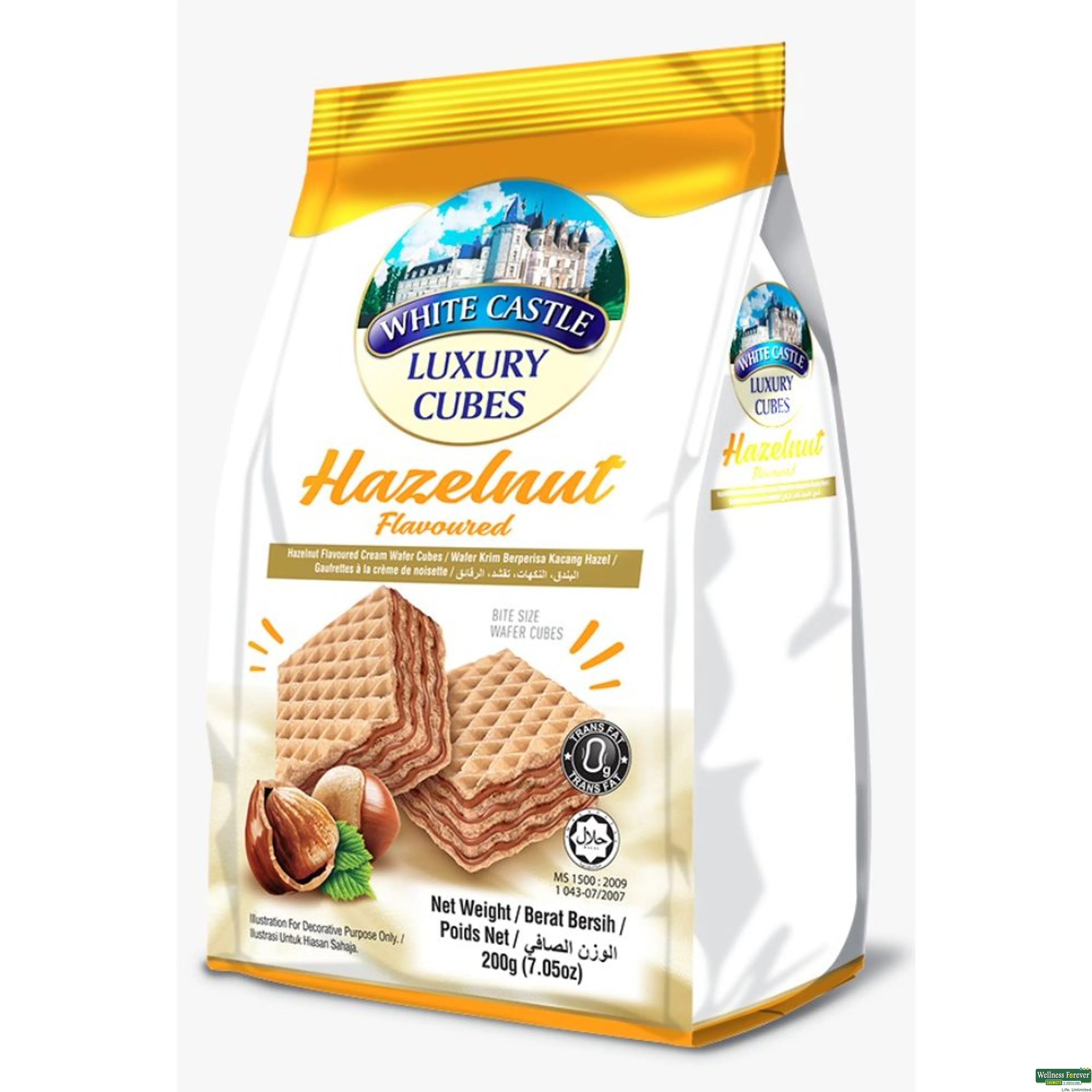 WHITE CASTLE CUBES HAZEL NUT 200GM-image