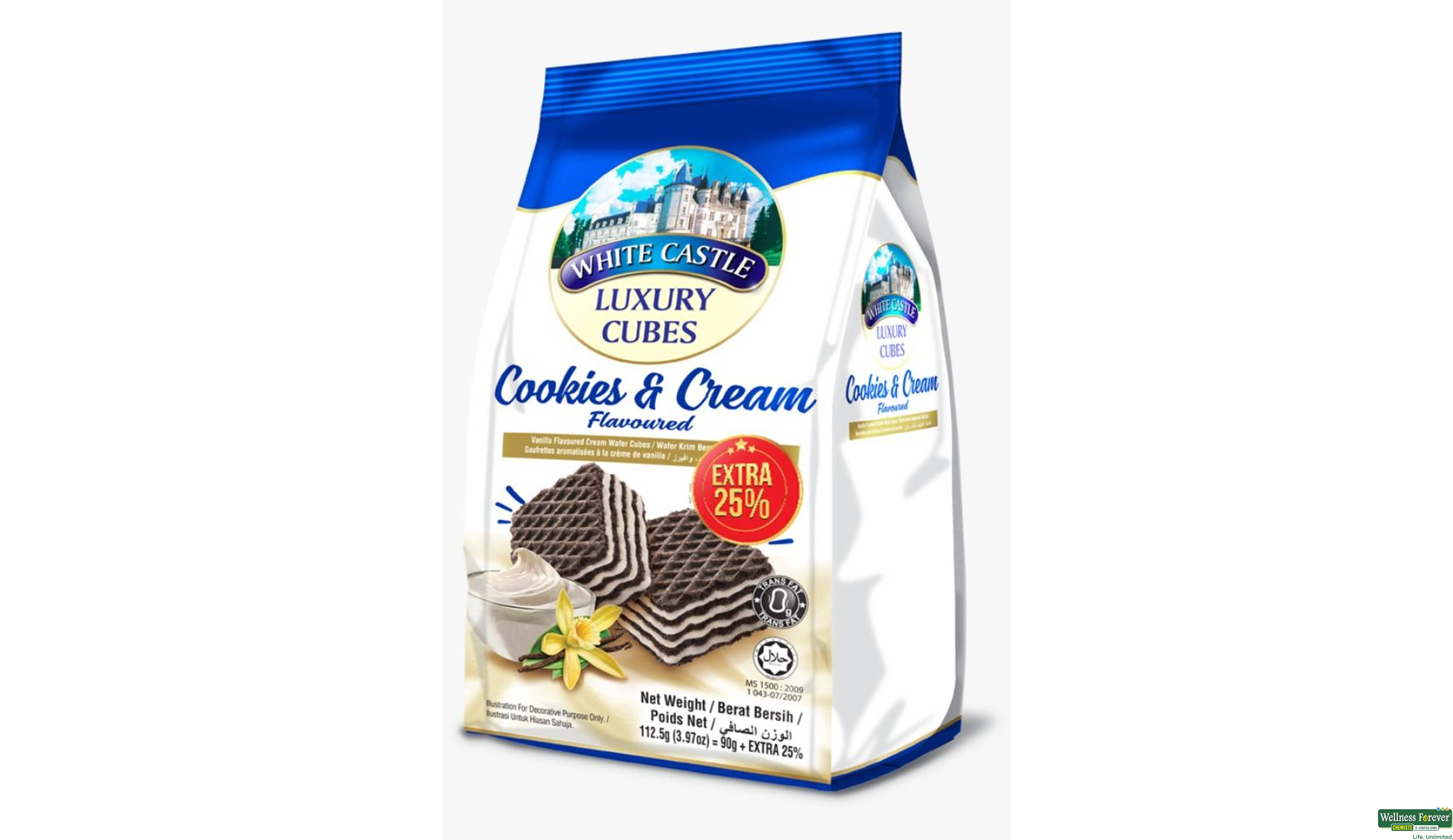 WHITE CASTLE CUBES VANILLA 90GM- 1, 90GM, 