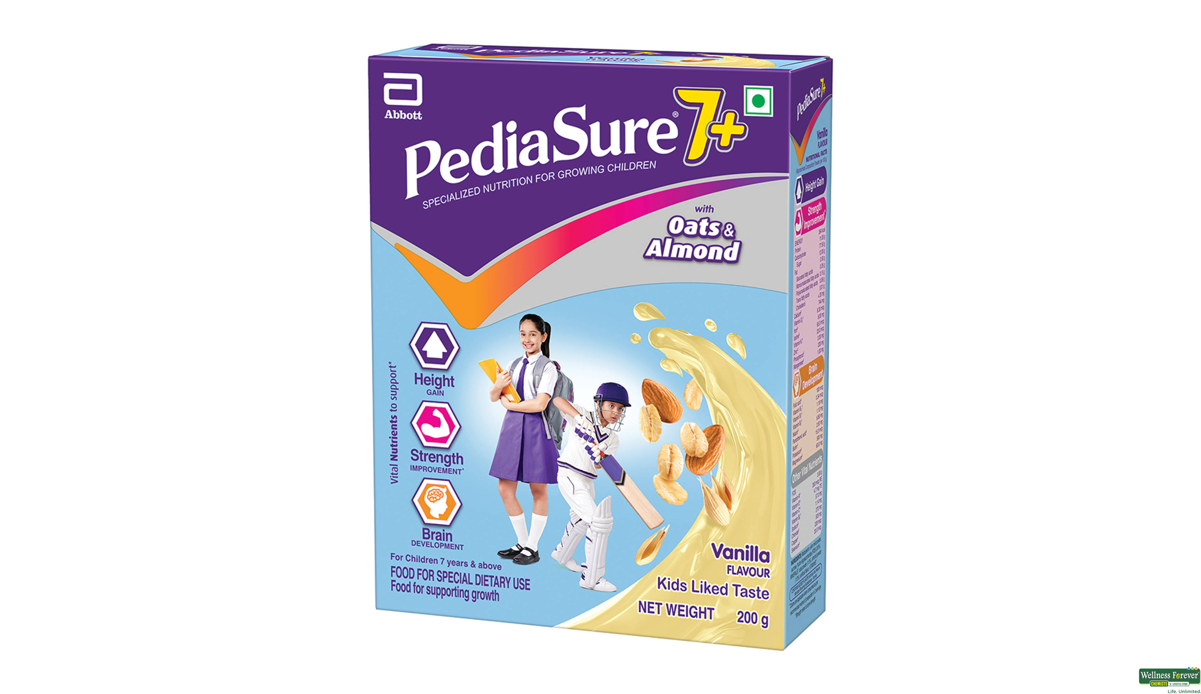 PEDIASURE 7 PLUS VANI POWD 200GM- 7, 200GM, 