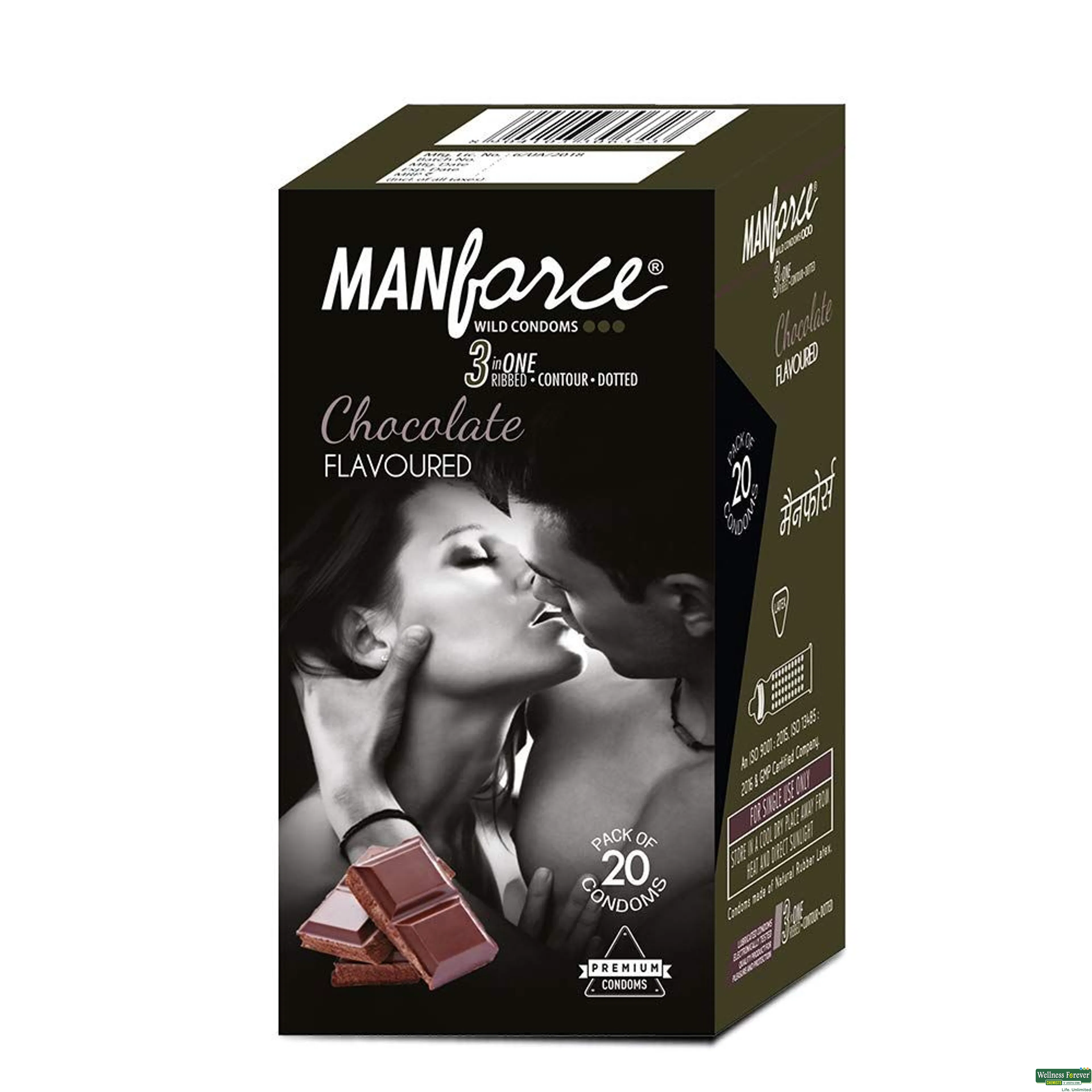 MANFORCE CONDOM WILD CHOC 20PC-image