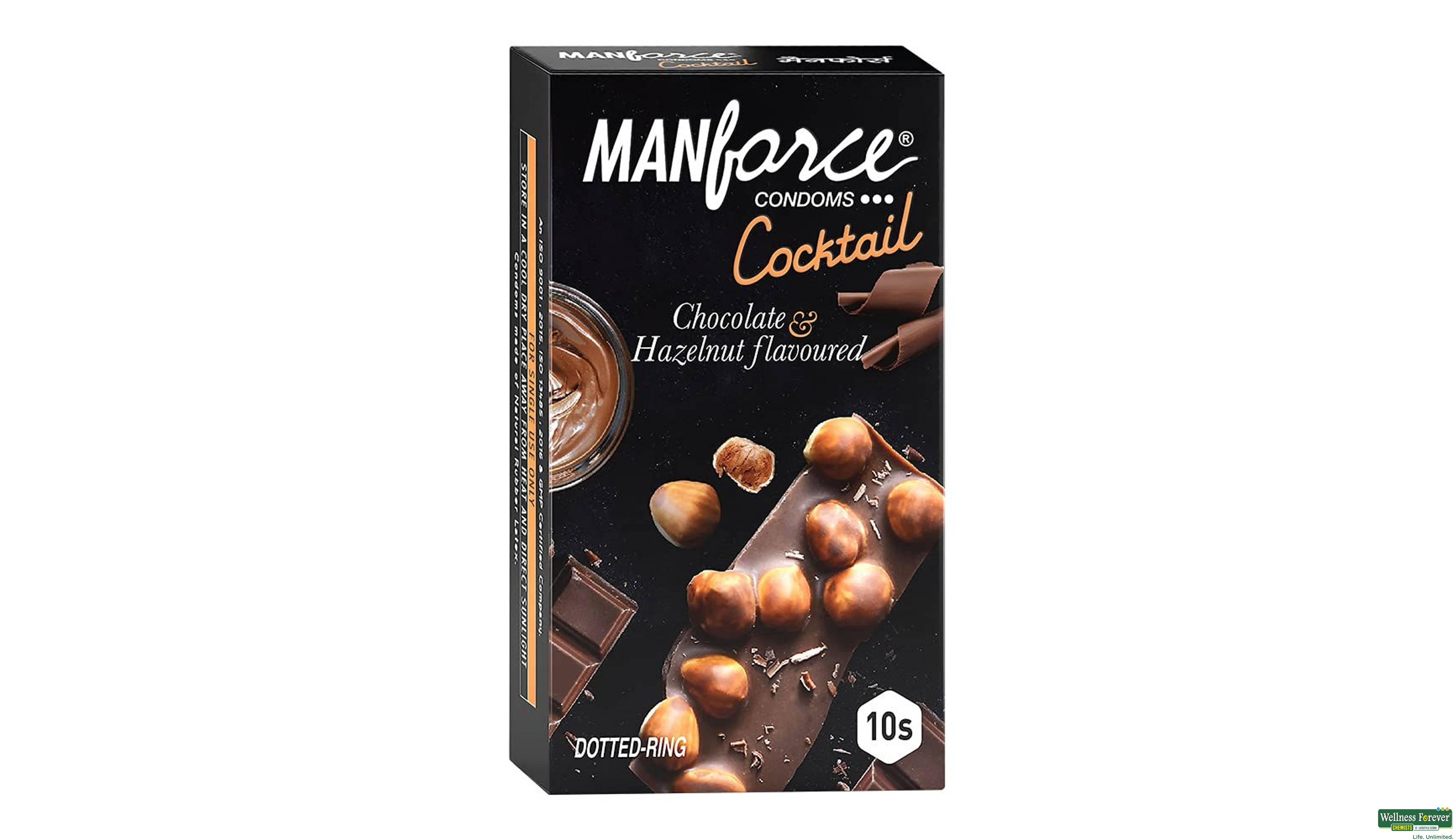 MANFORCE CONDOM HAZELNUT CHOC 10PC- 1, 10PC, 
