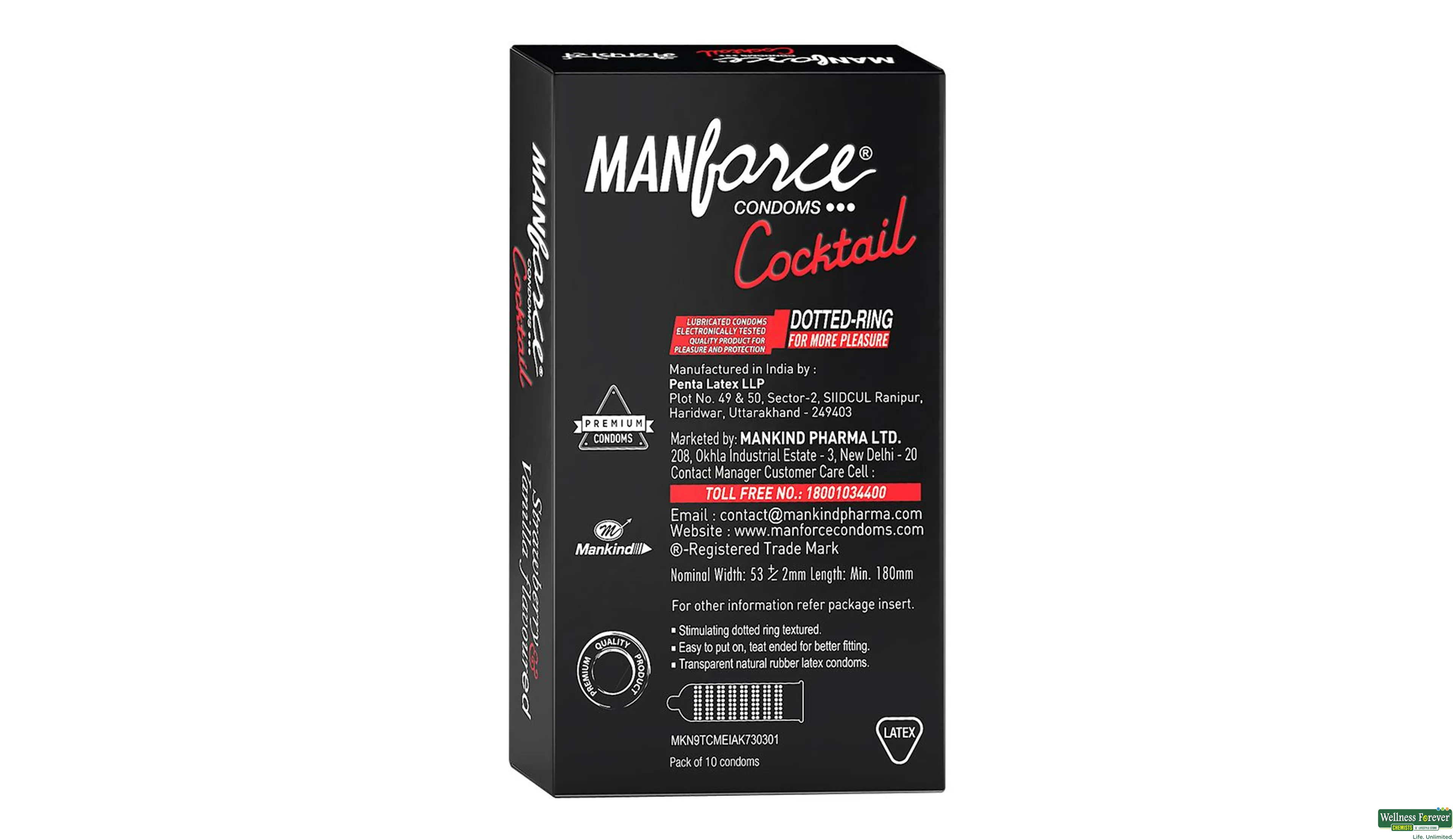 Manforce Fruit Basket Combo Pack – 40 Pieces (Pack of 4) | RichesM  Healthcare