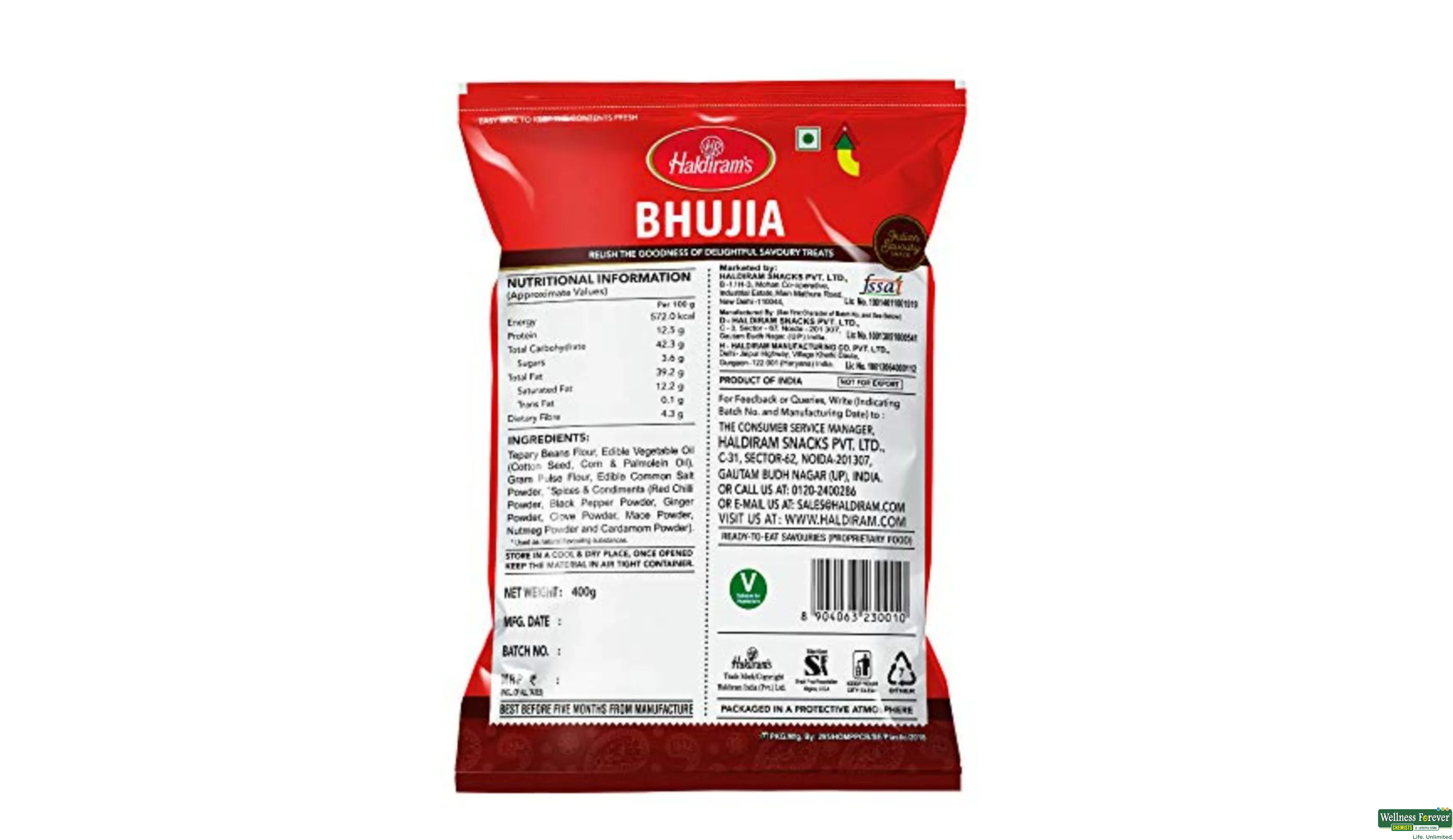 HALDIRAM BHUJIA SEV 400GM- 3, 400GM, 