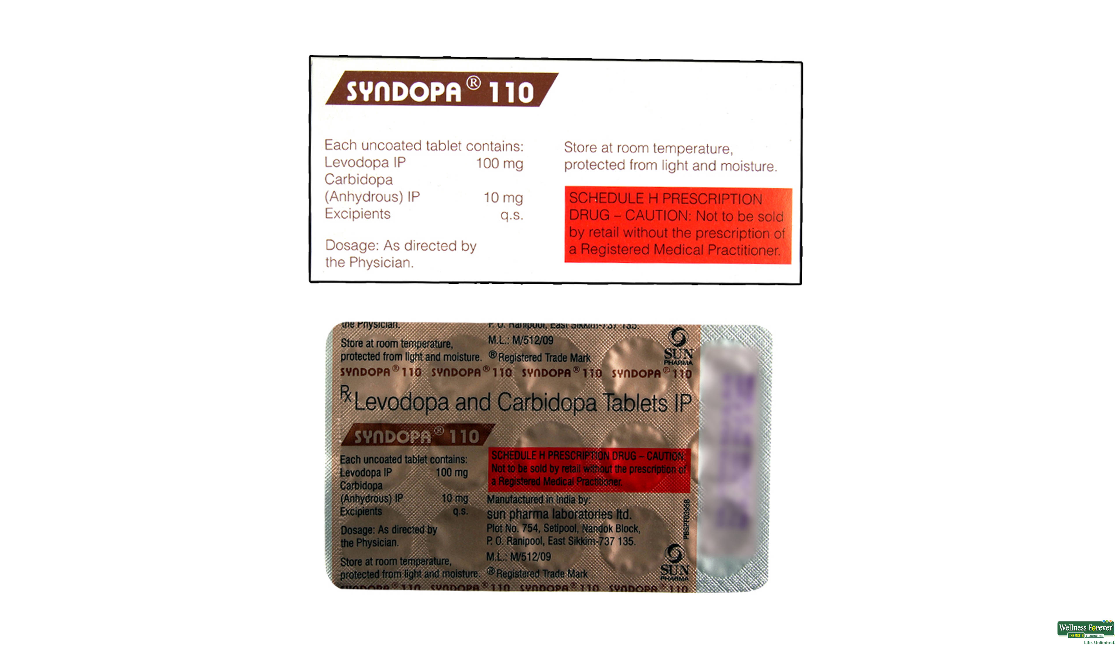 SYNDOPA 110MG 15TAB- 2, 15TAB, 
