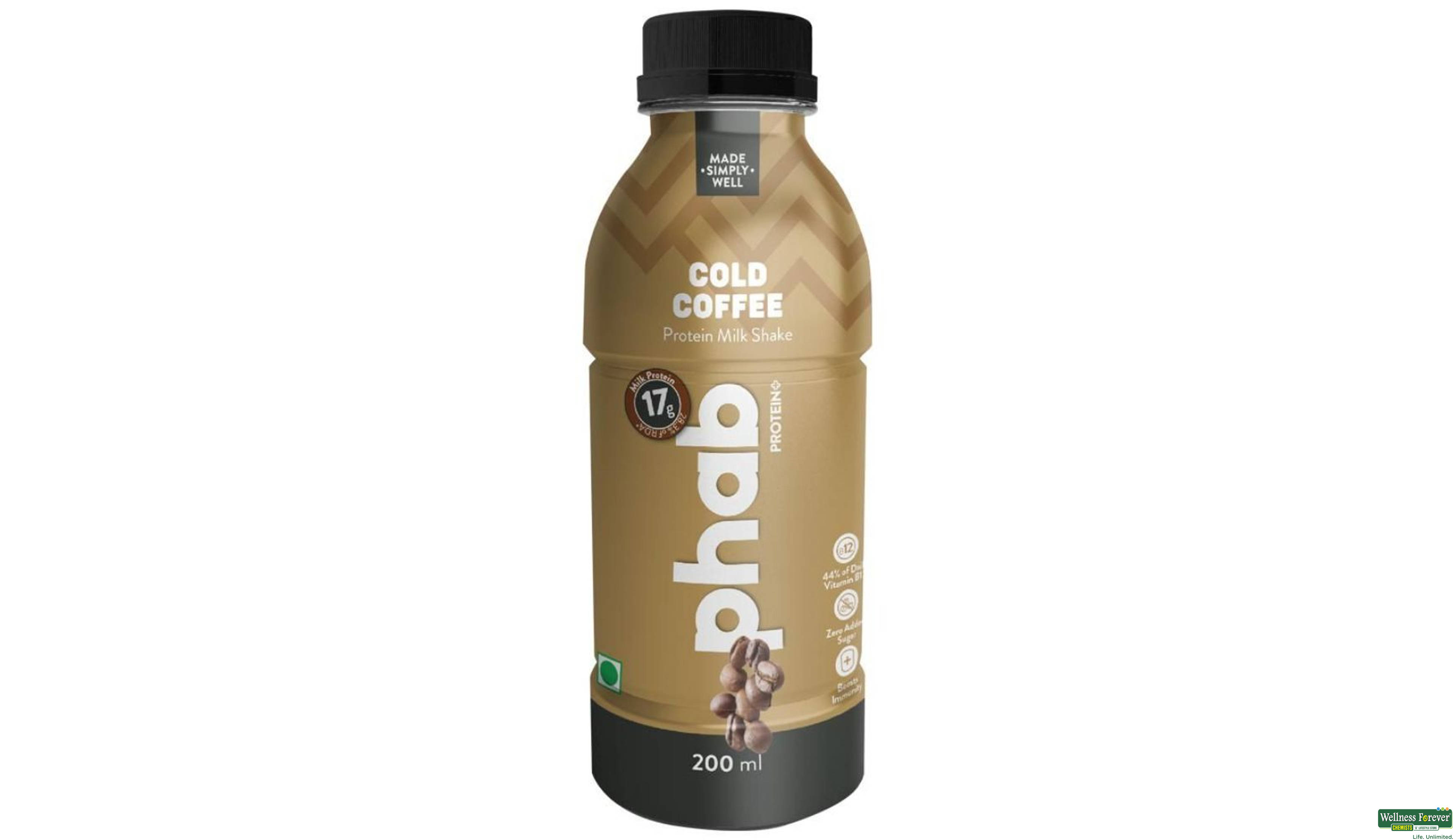 PHAB DRINK PROTIN COLD COFFEE 200ML- 1, 200ML, null