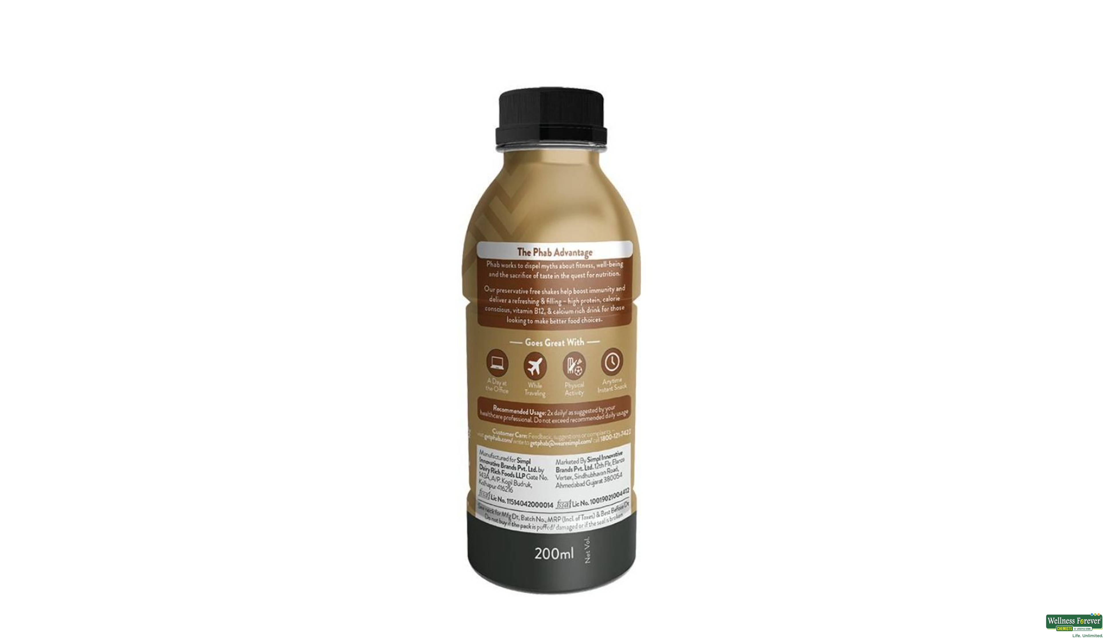 PHAB DRINK PROTIN COLD COFFEE 200ML- 3, 200ML, null