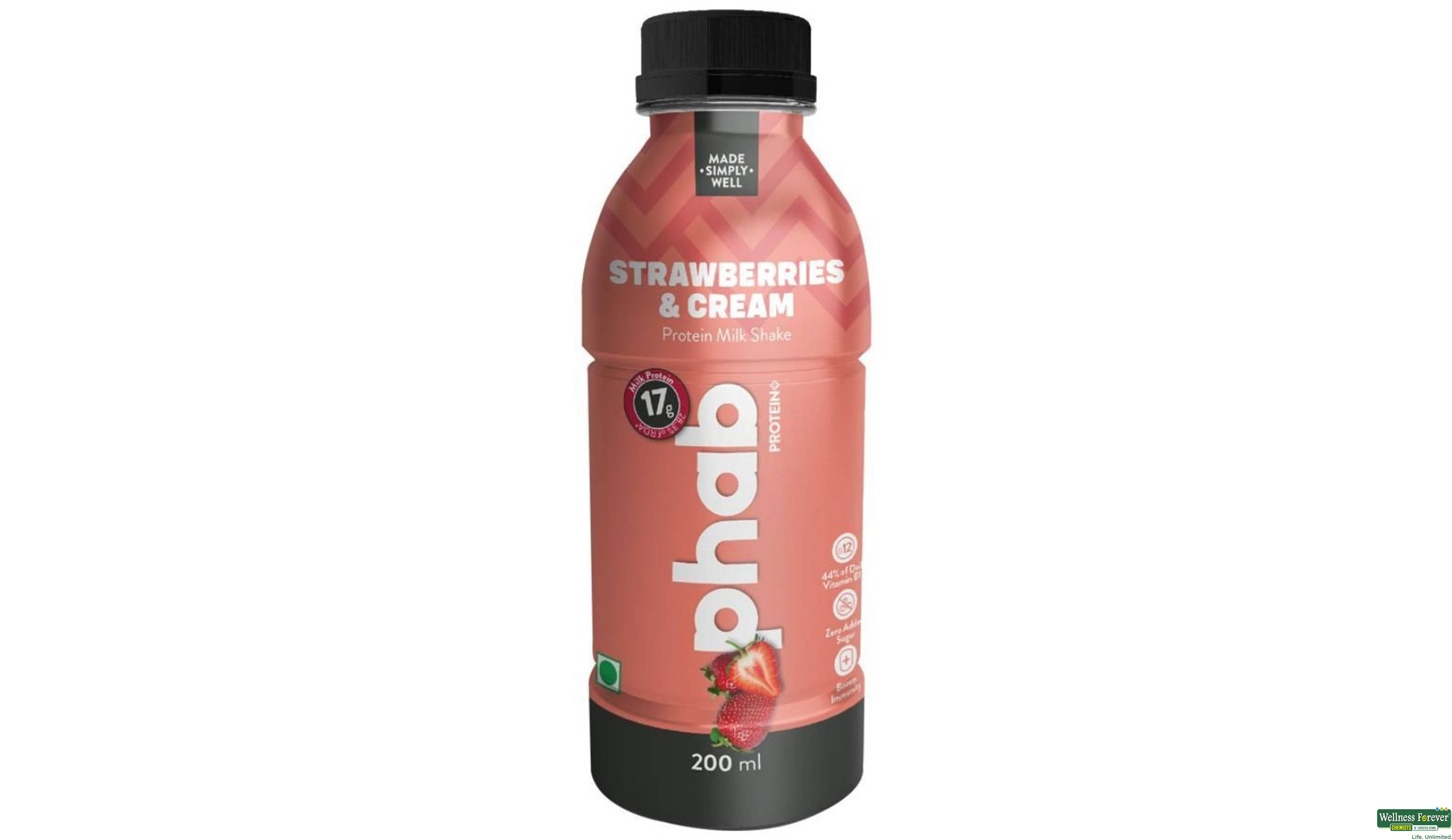 PHAB DRINK PROTIN STRAWBERRIES 200ML- 1, 200ML, null