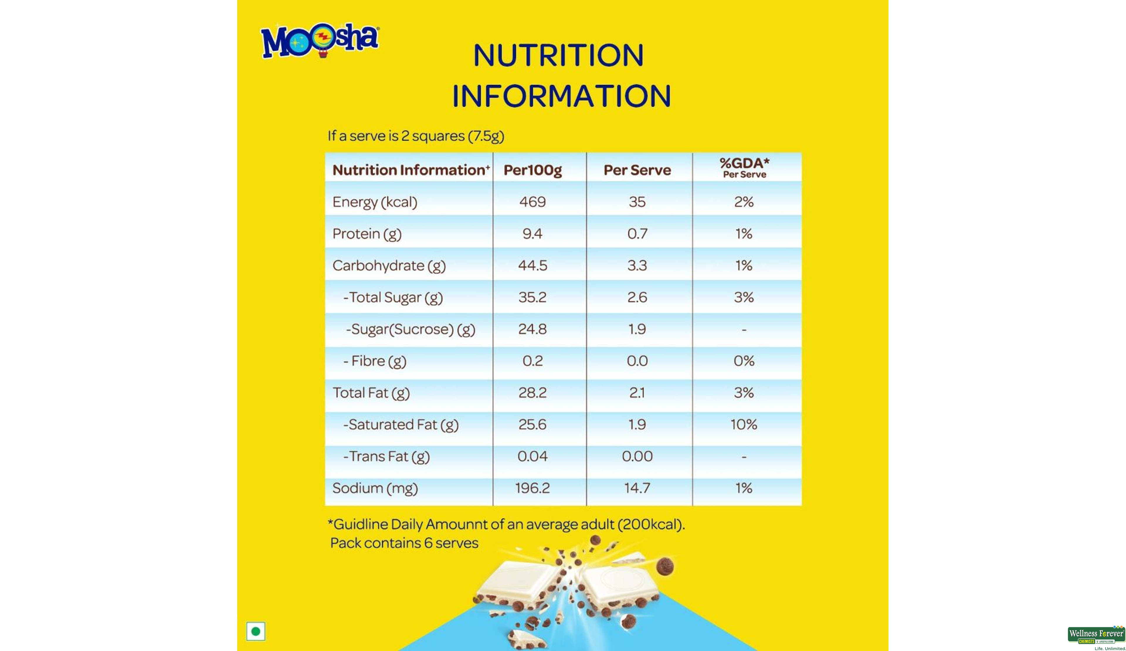 NEST CHOC MILKYBAR MOOSHA 45GM- 4, 45GM, 