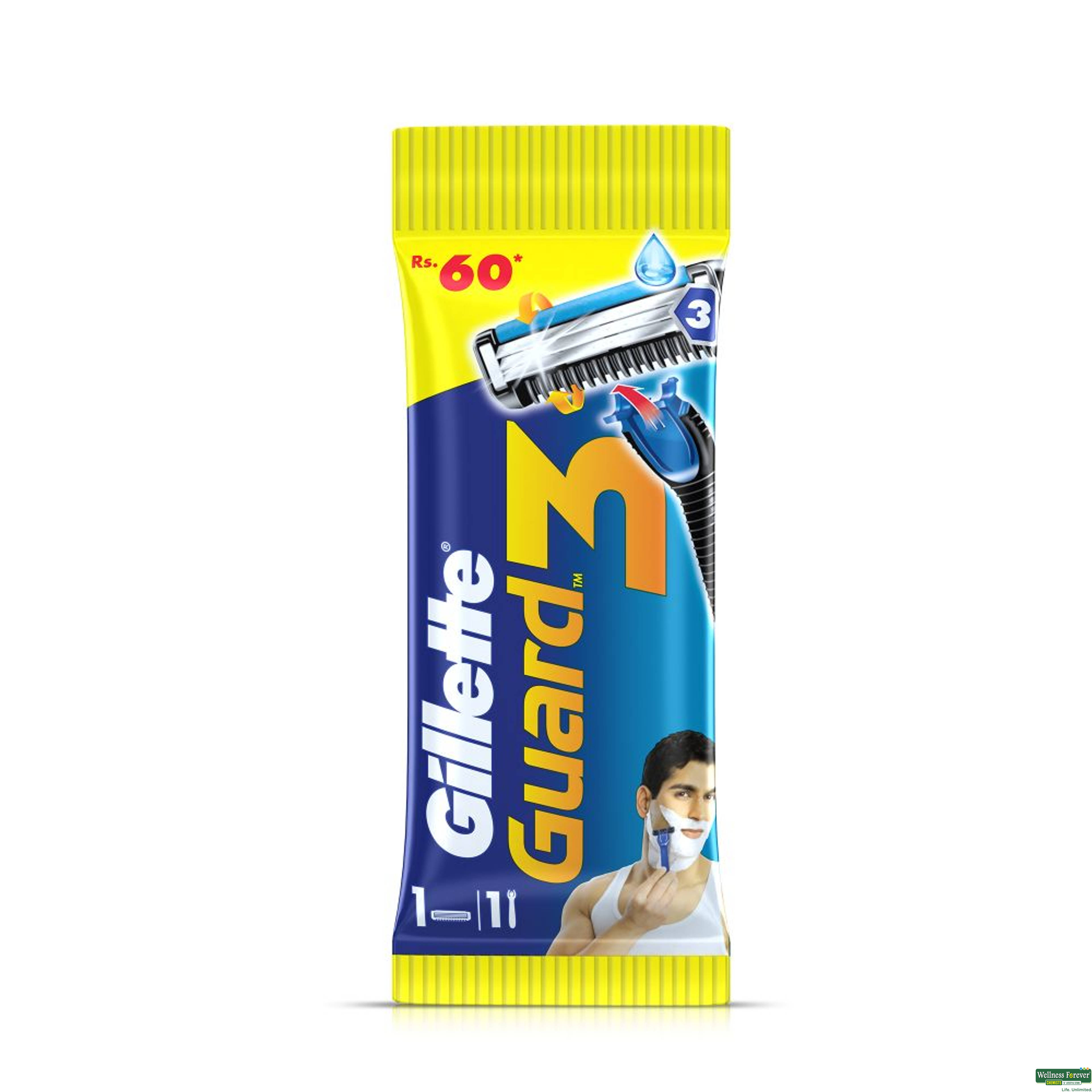 Gillete Guard3 Shaving Razor, 1  Piece-image