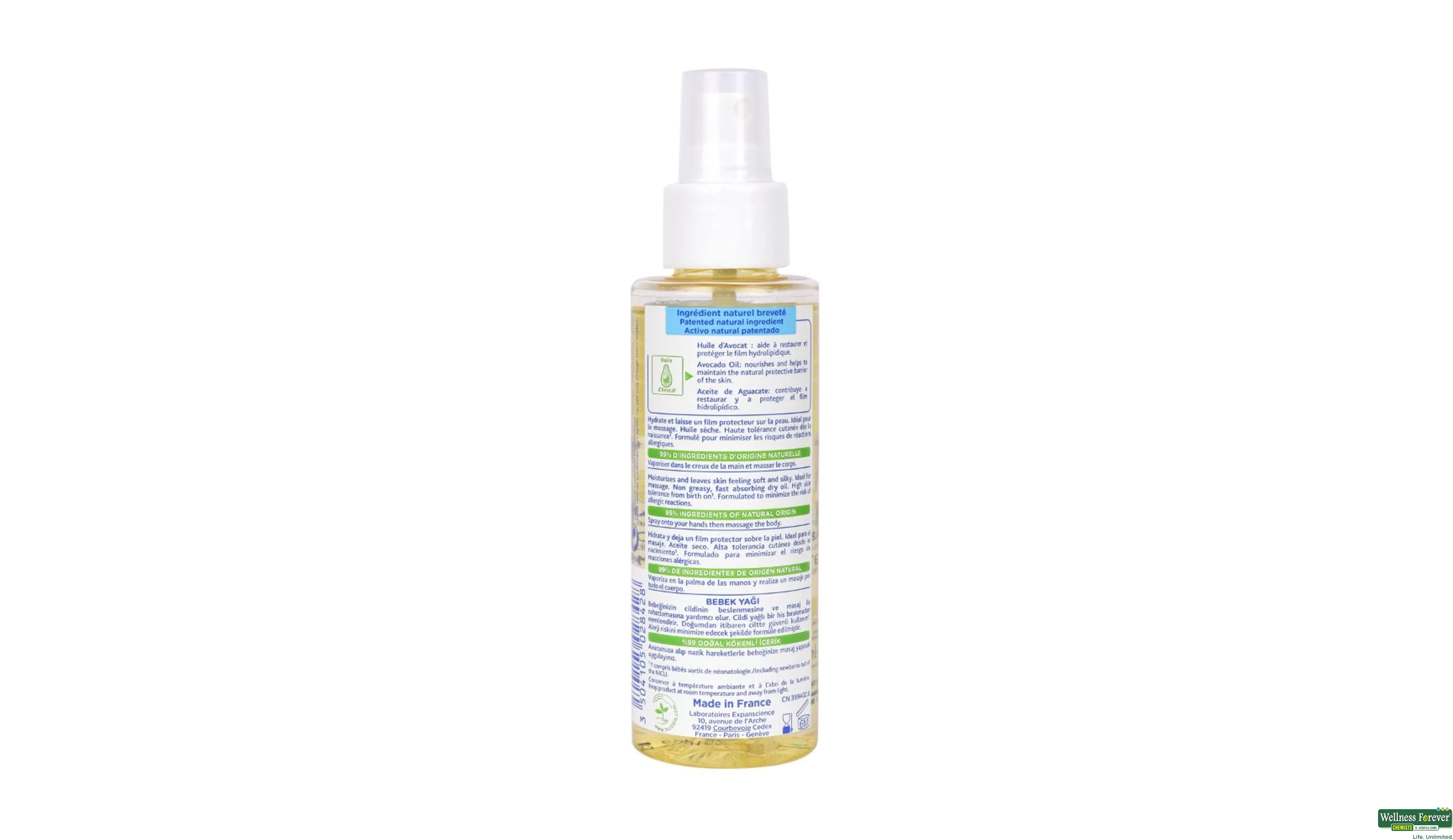 MUSTELA Huile de Massage Bébé - 100ml