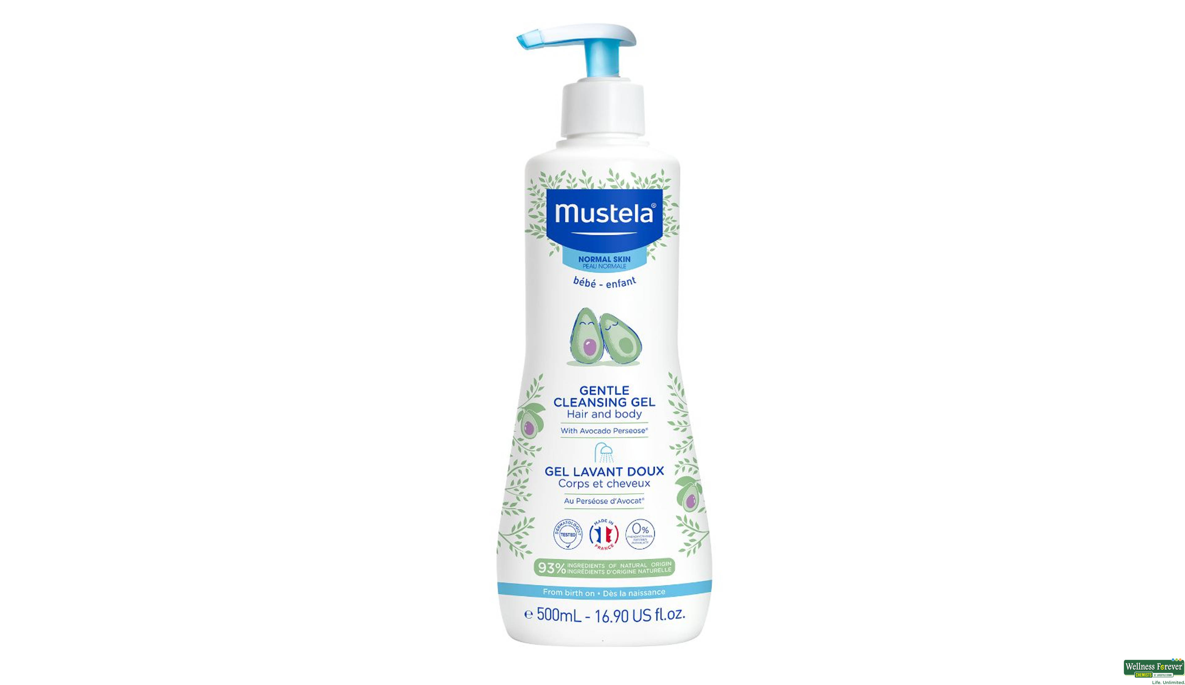 MUSTELA CLEANSING GENTEL GEL 500ML- 1, 500ML, 