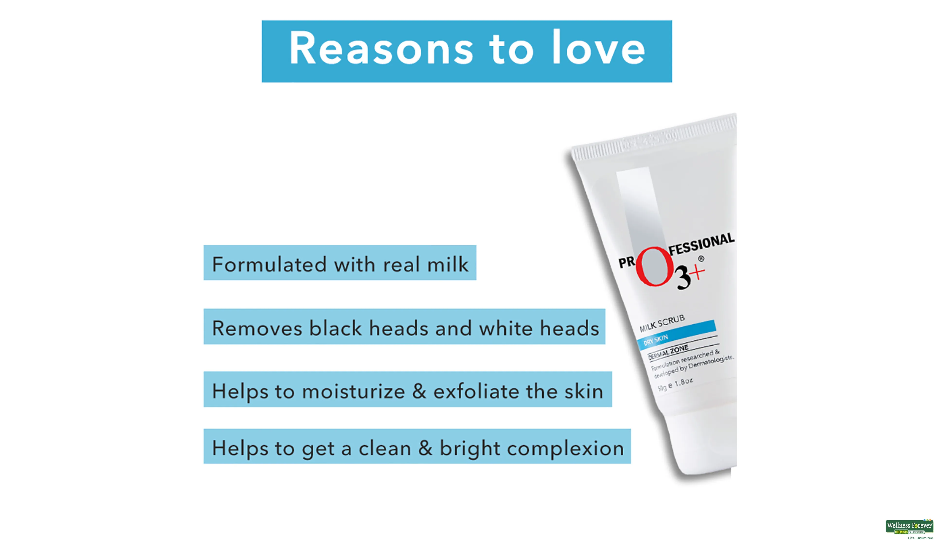 O3+ F/SCRUB PROFESSIONAL MILK 50GM- 4, 50GM, 