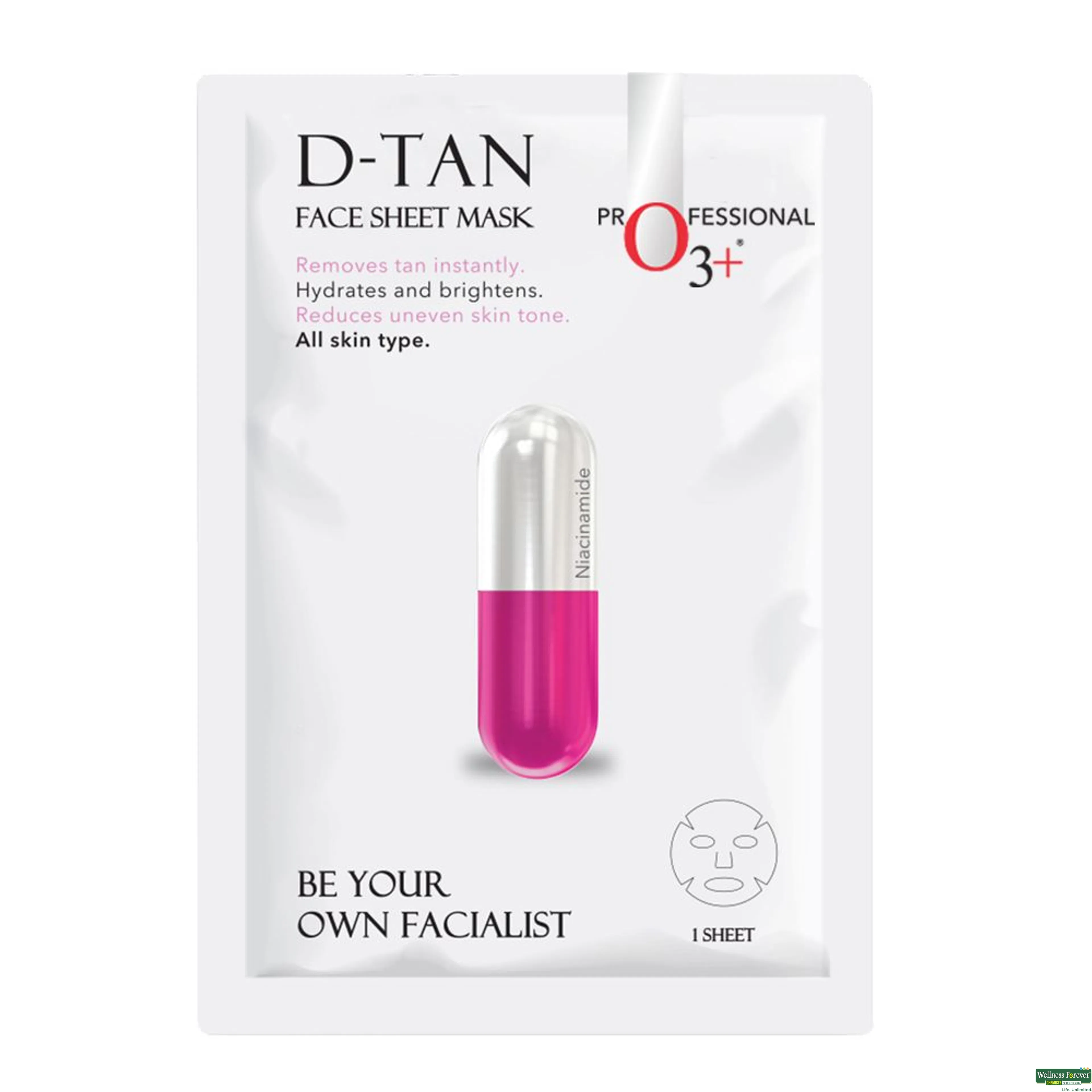 O3+ F/MASK PROFESSIONAL D TAN 1PC-image