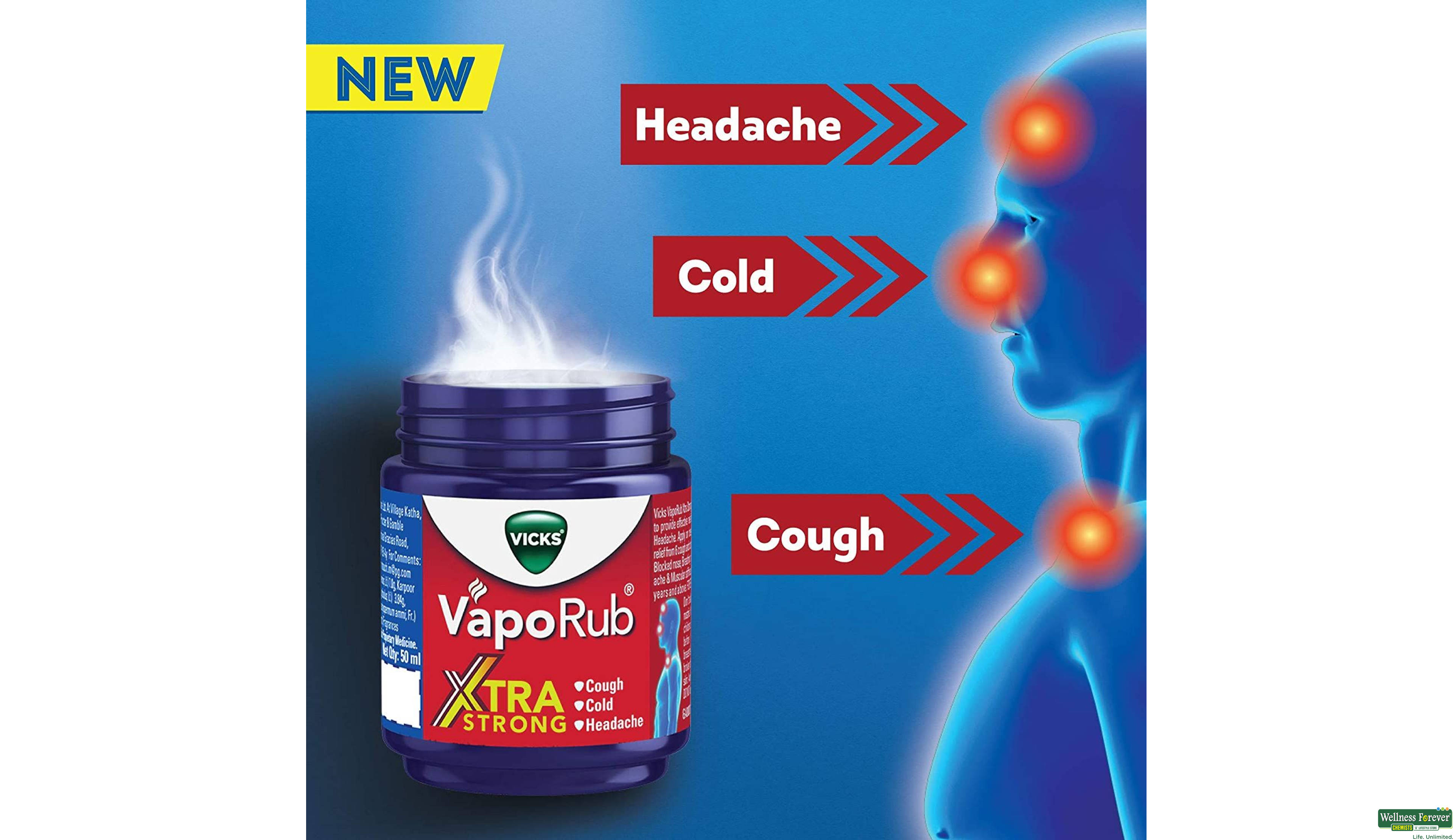 VICKS VAPORUB EXTRA STRONG 25GM- 3, 25GM, 