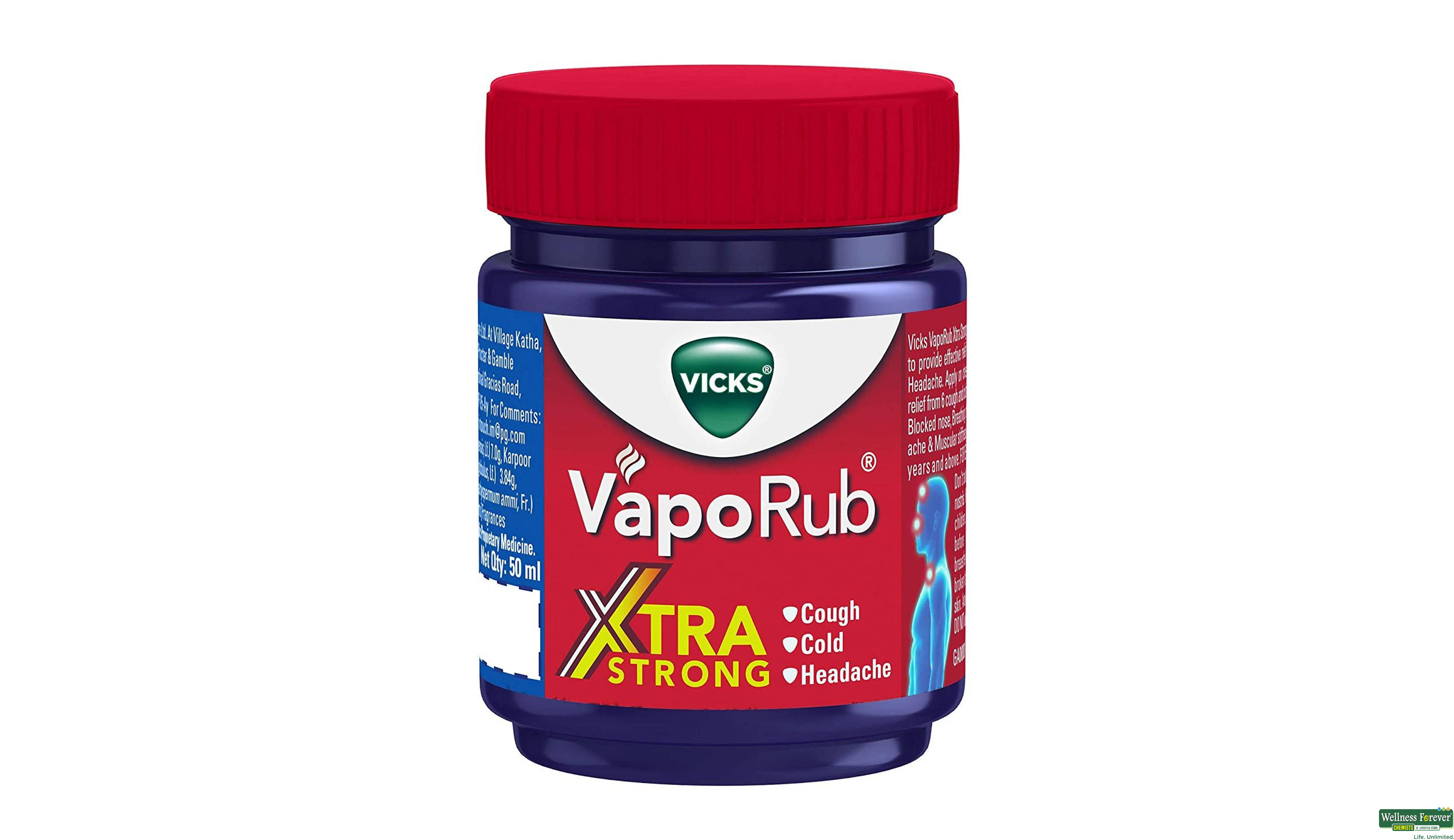 VICKS VAPORUB EXTRA STRONG 50GM- 1, 50GM, 