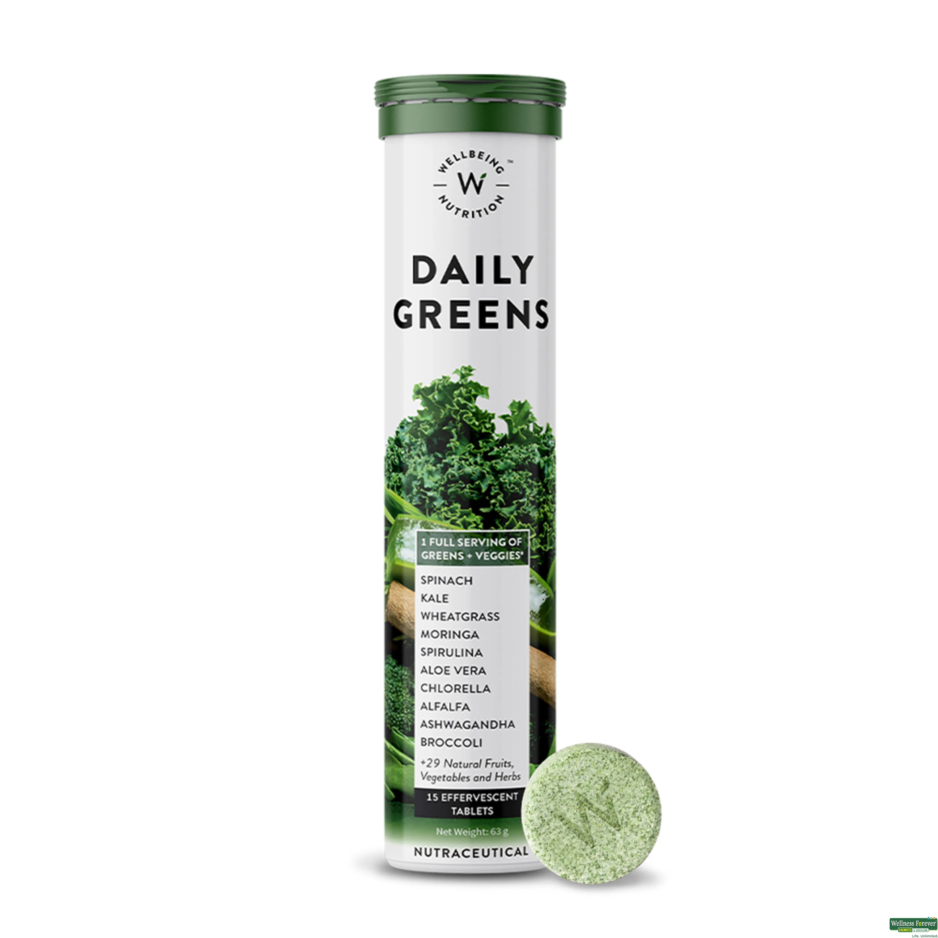 WELLBEING NUTRITION DAILY GREENS 15TAB-image