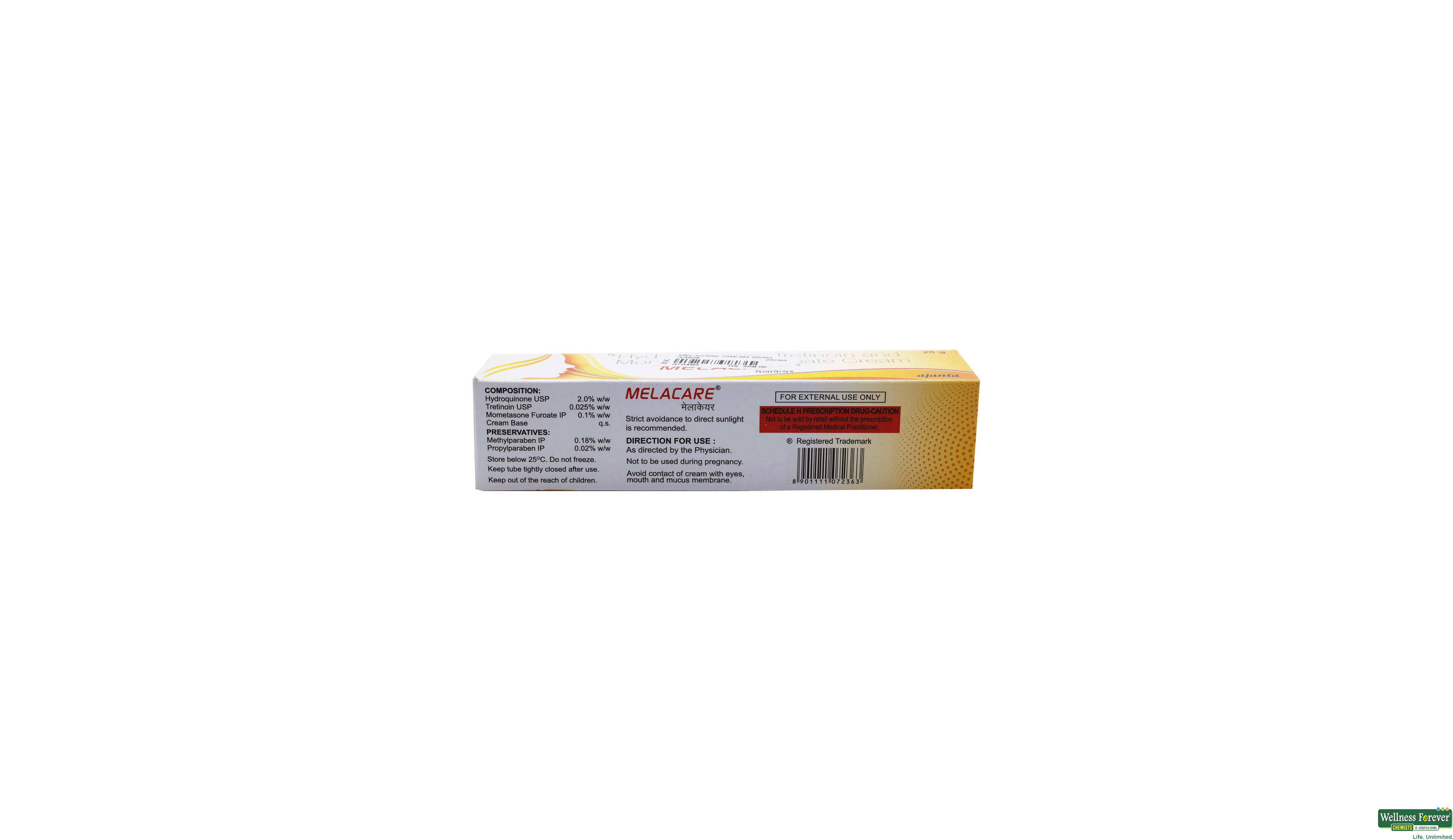 MELACARE CREAM 25GM- 2, 25GM, 
