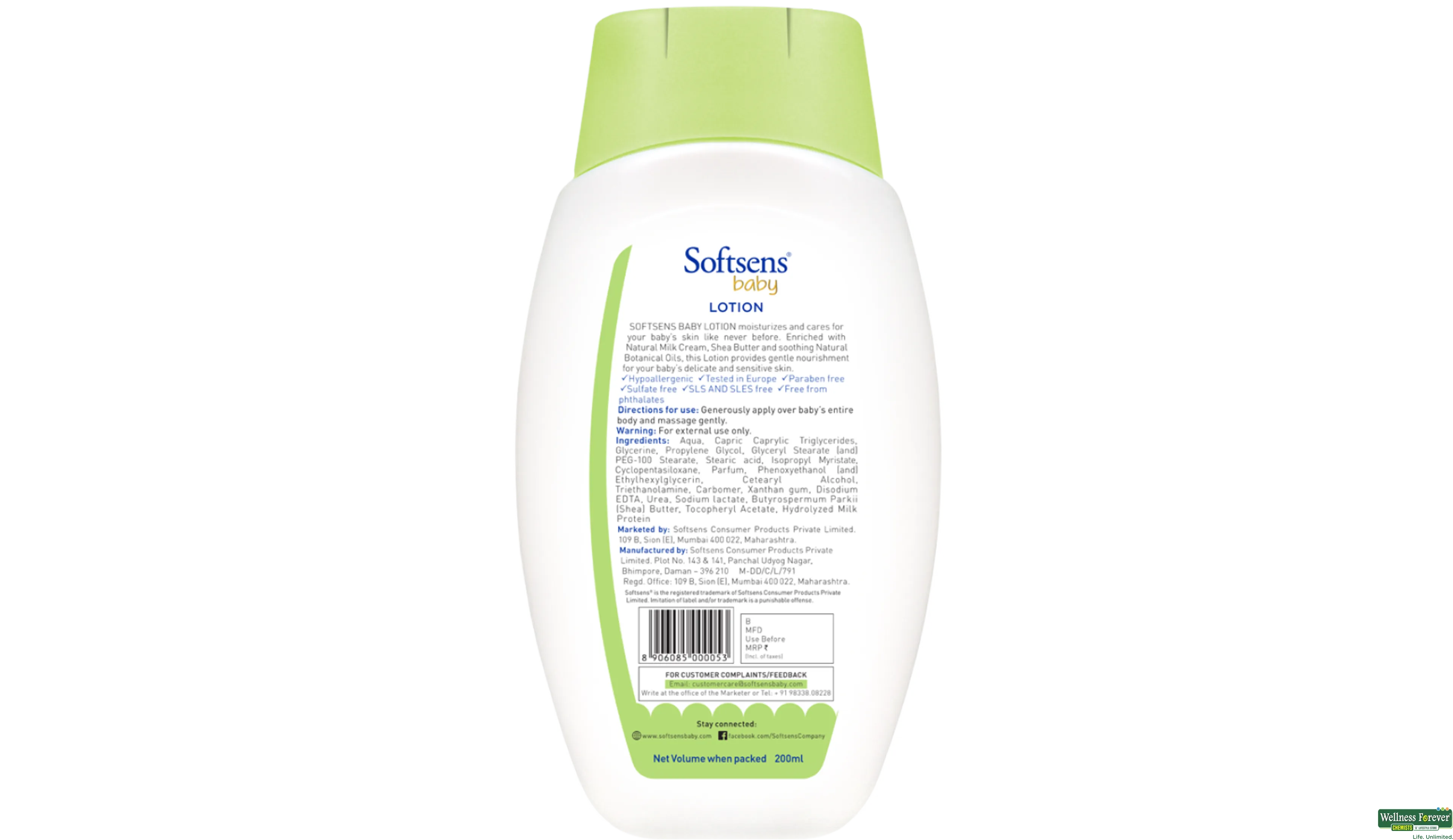 Softsens baby lotion sale