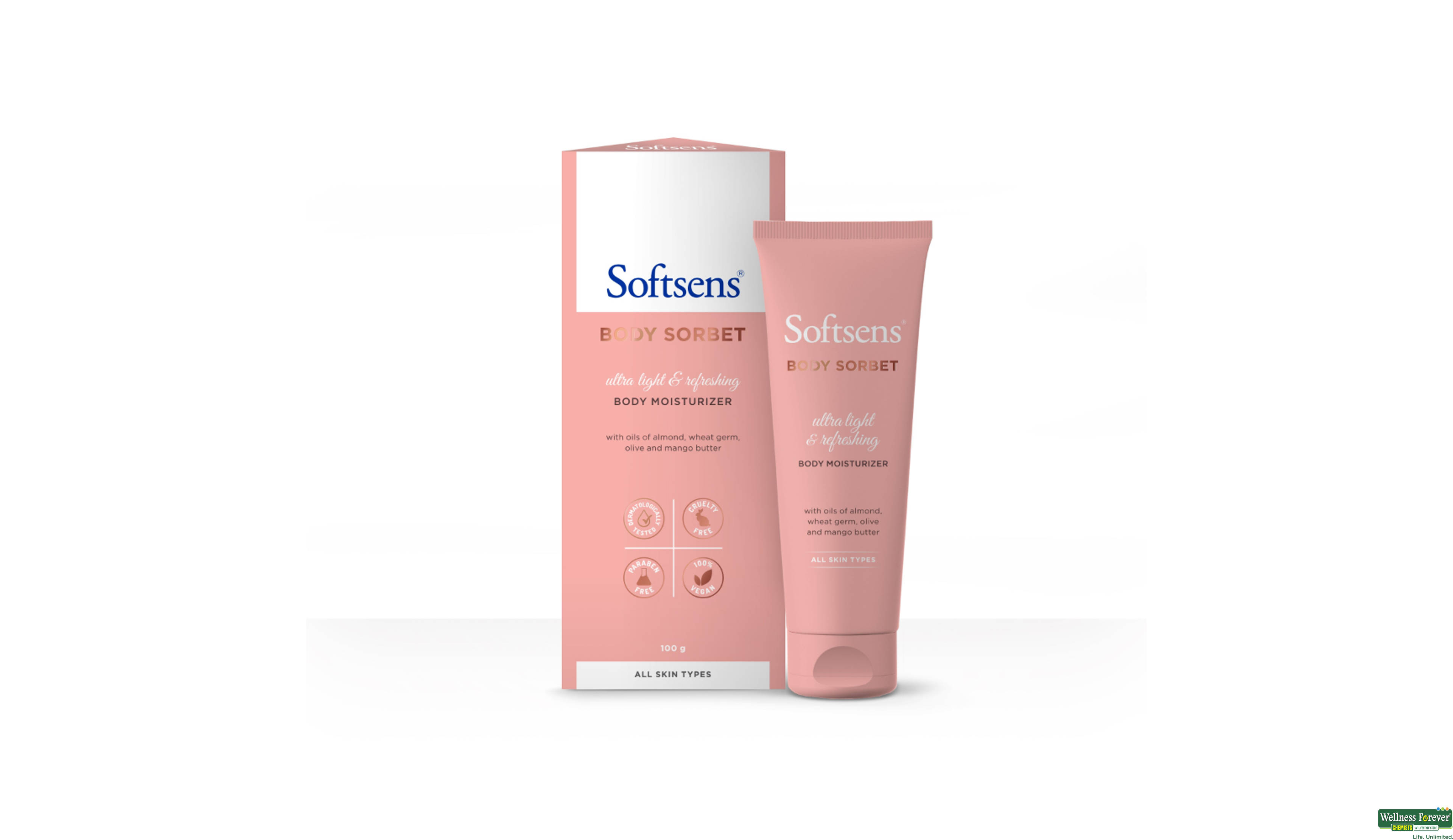 SOFTSENS SORBET FACE/BODY 100GM- 1, 100GM, null