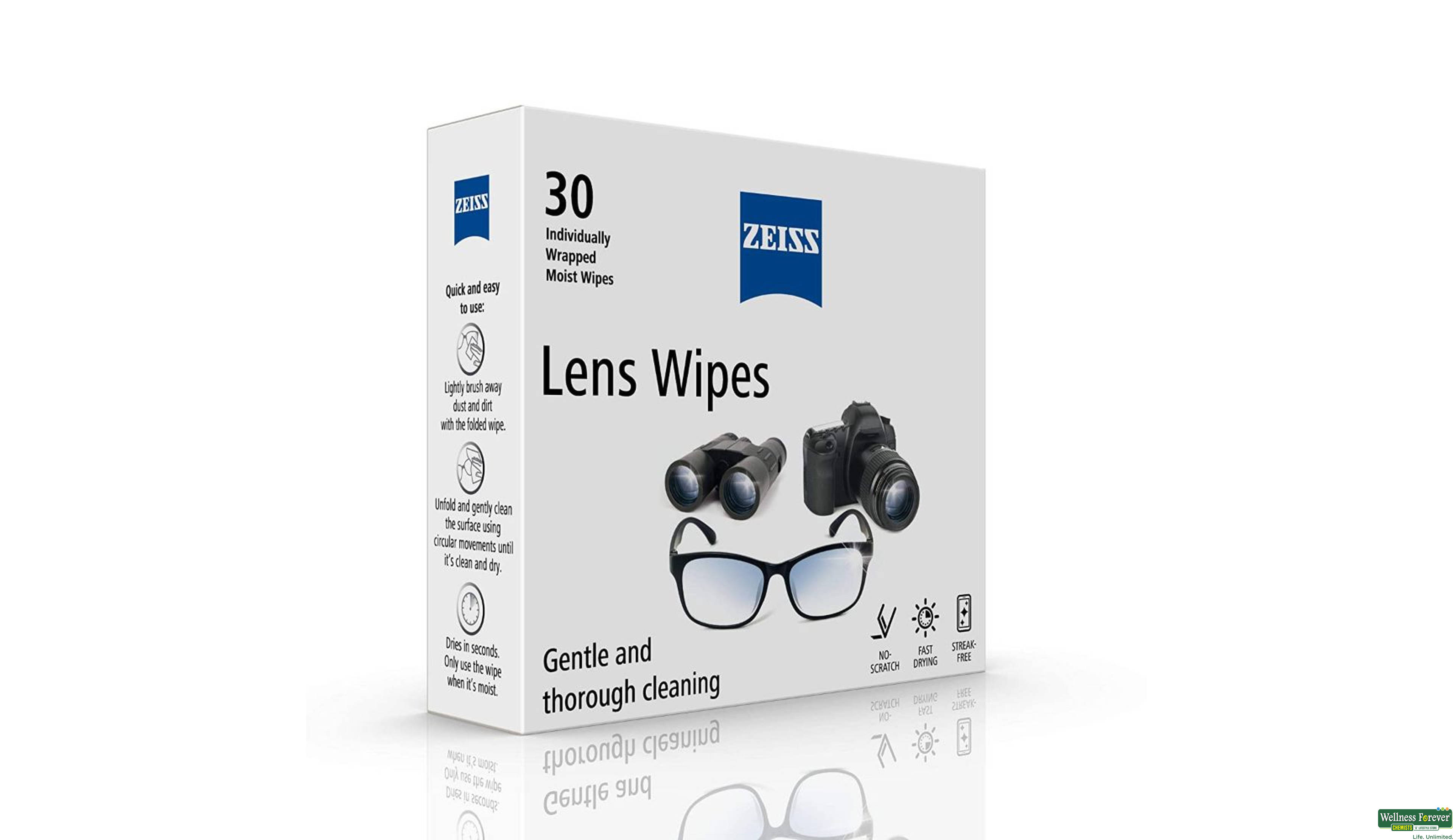 ZEISS WIPES LENS 30PC- 1, 30PC, 